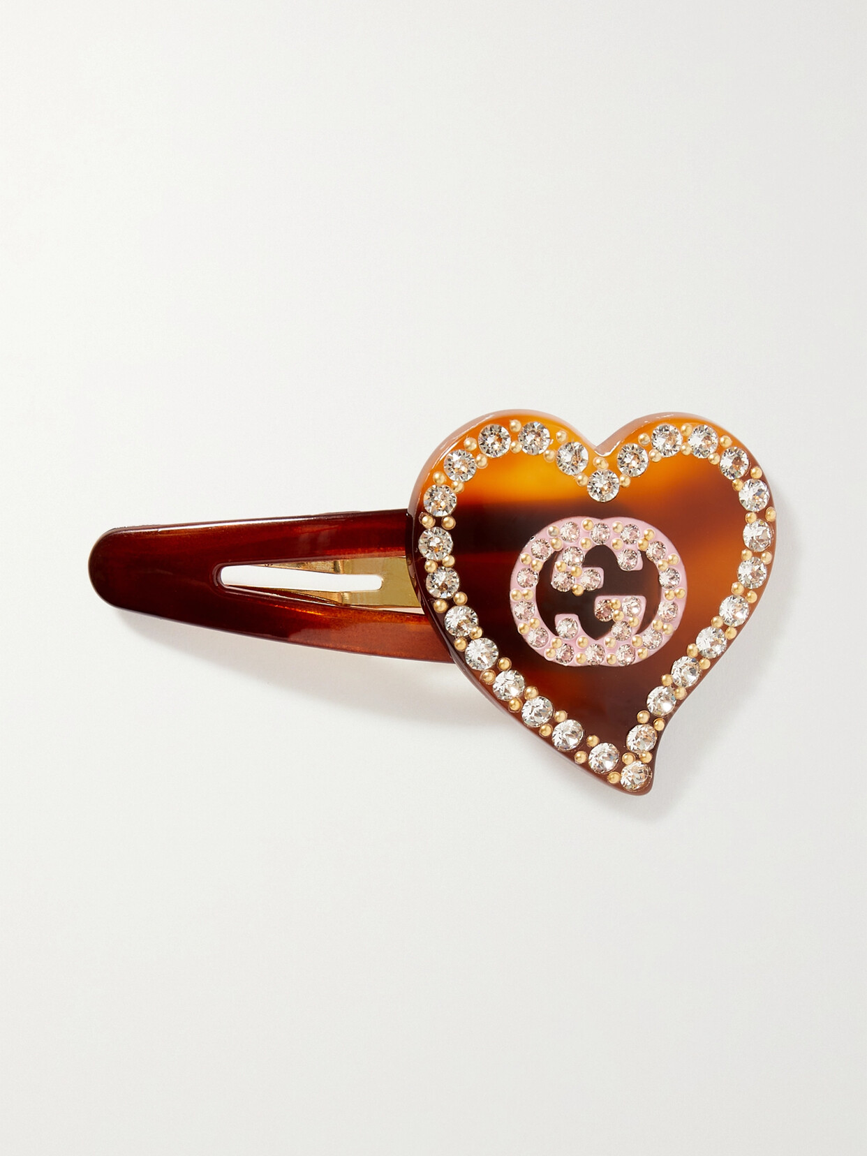 Gucci Crystal-embellished Resin Hair Clip