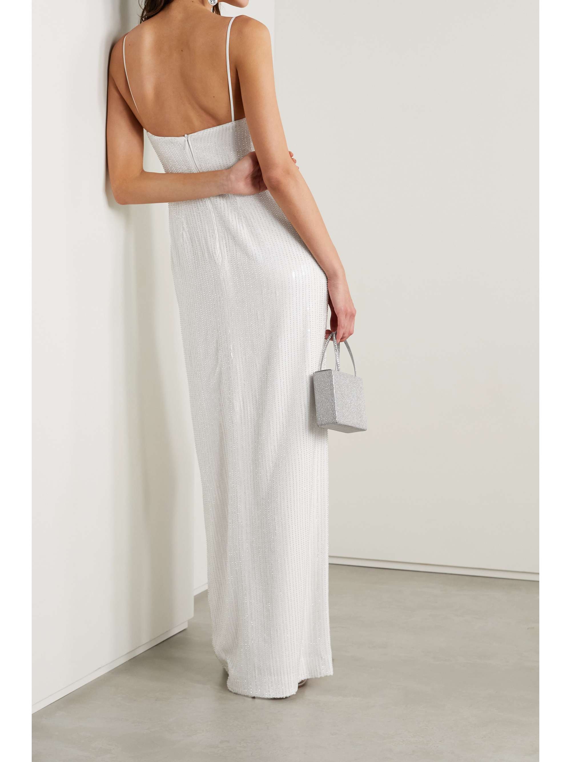 RASARIO Sequin-embellished tulle gown