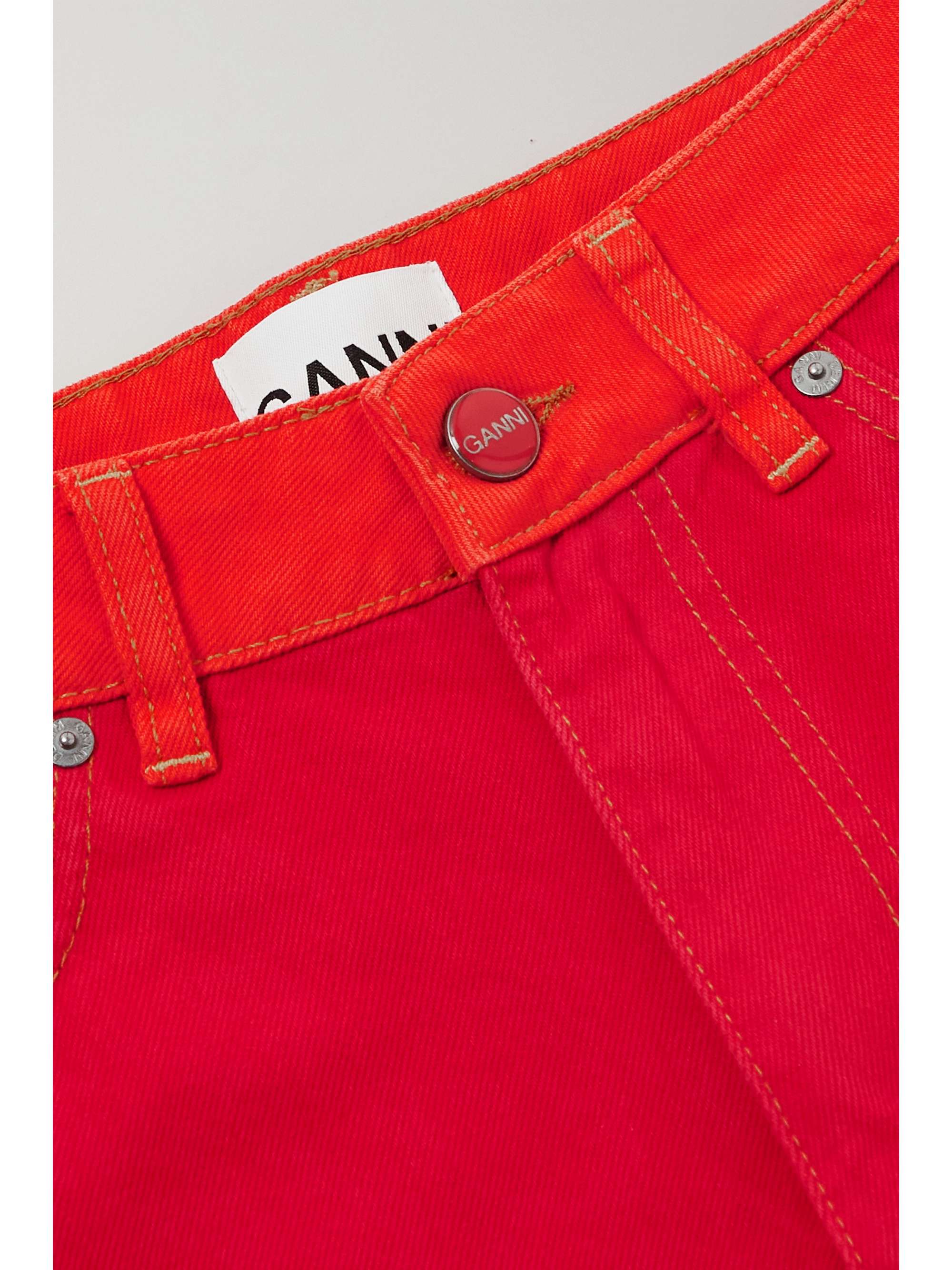 GANNI Organic denim shorts