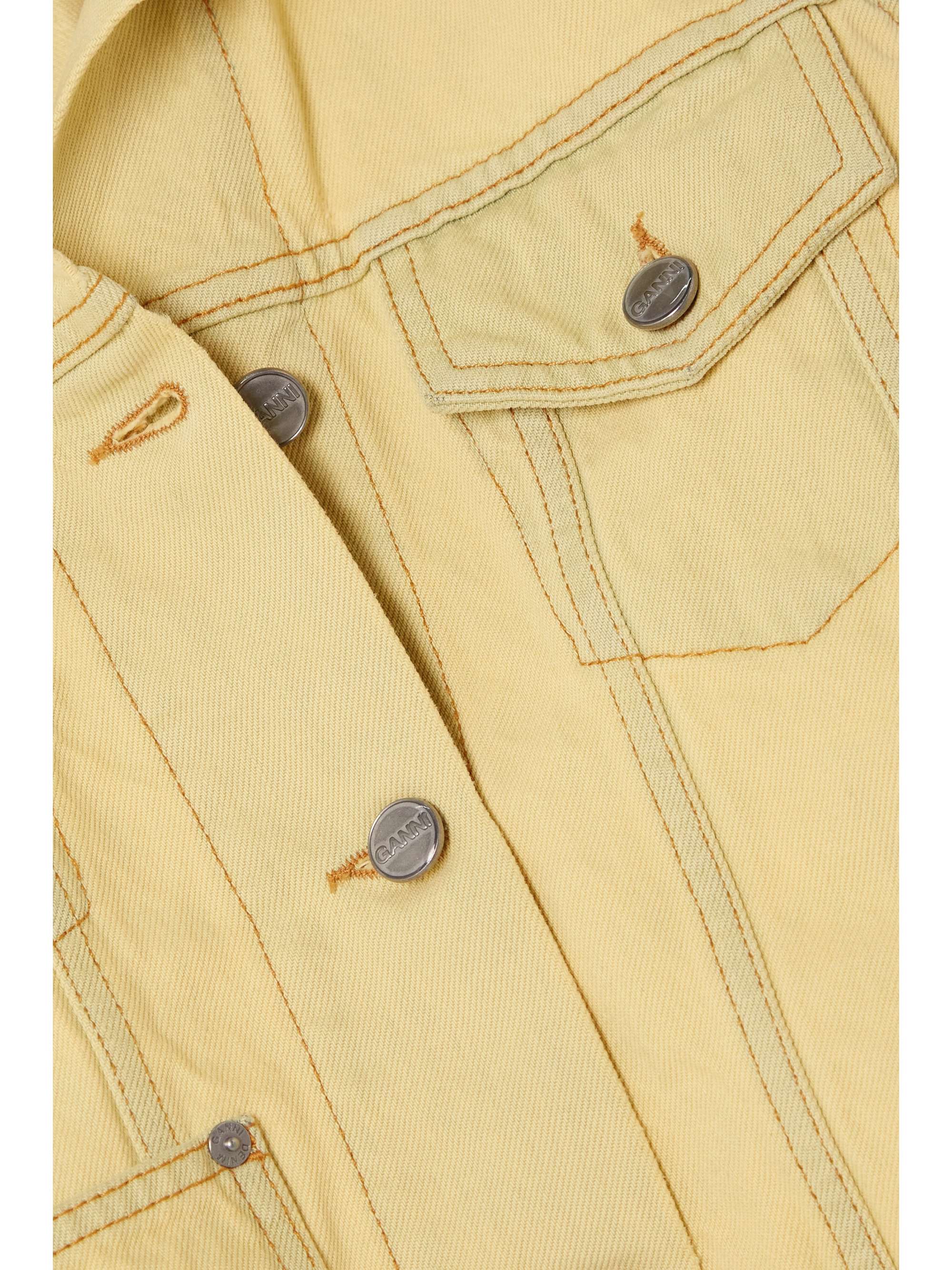 GANNI Bleached organic denim jacket