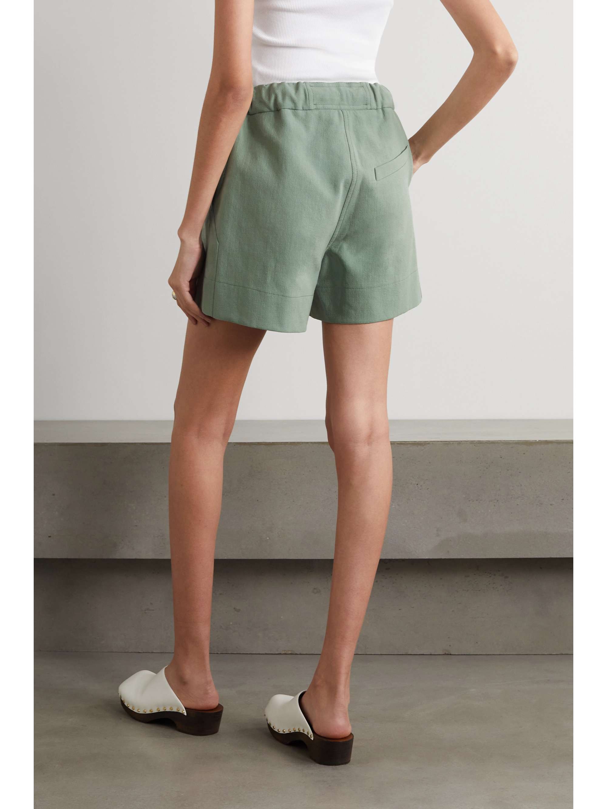 GANNI Shorts aus Biobaumwoll-Twill