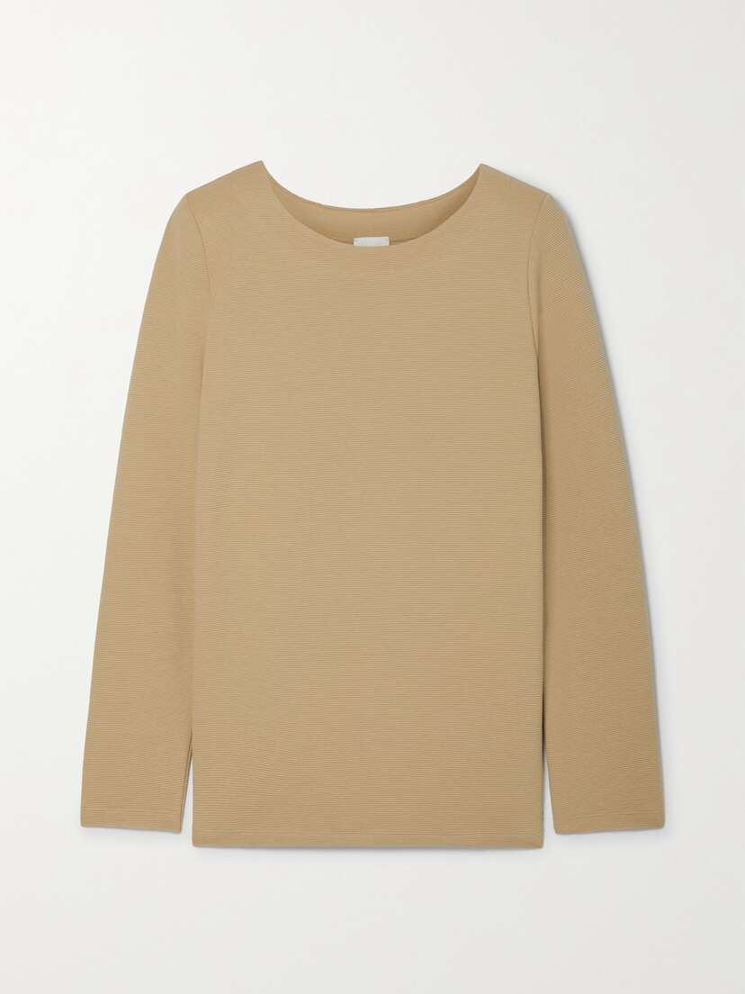 Hanro + Net Sustain Pure Comfort Ribbed Cotton-blend Top