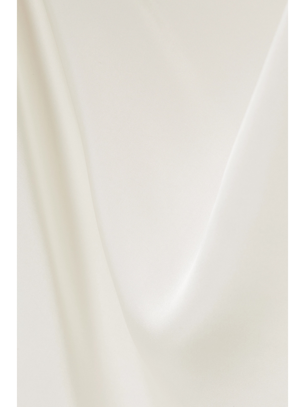 Sleeper + Net Sustain Boheme Feather-trimmed Ecovero-satin Mini Dress In White