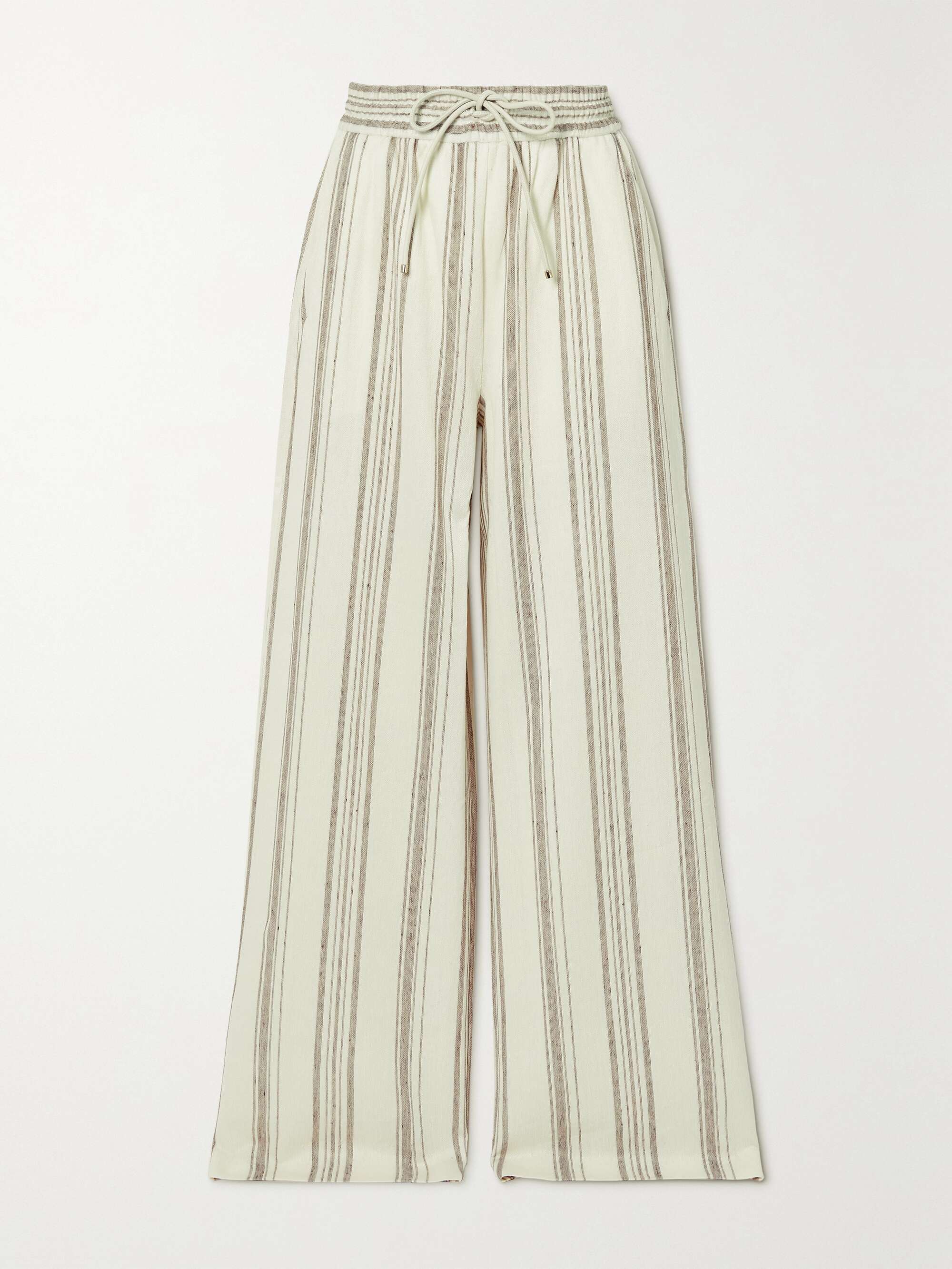 linen-blend wide-leg pants | MAX MARA 