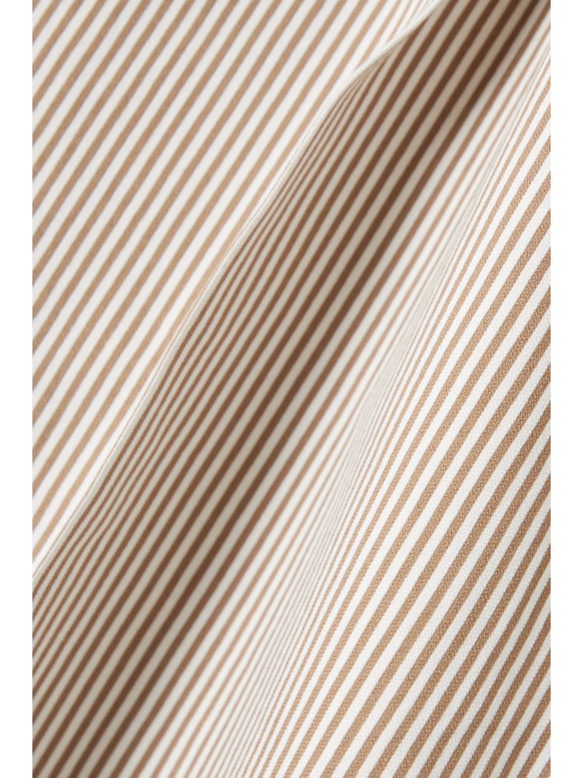 MAX MARA Zampino 褶裥条纹棉丝混纺短裤