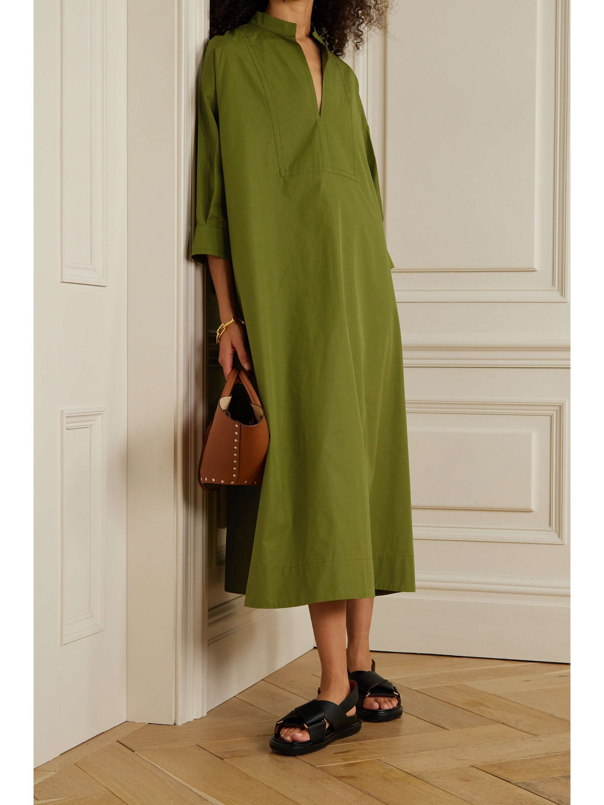 Cotton-poplin midi dress | MAX MARA 