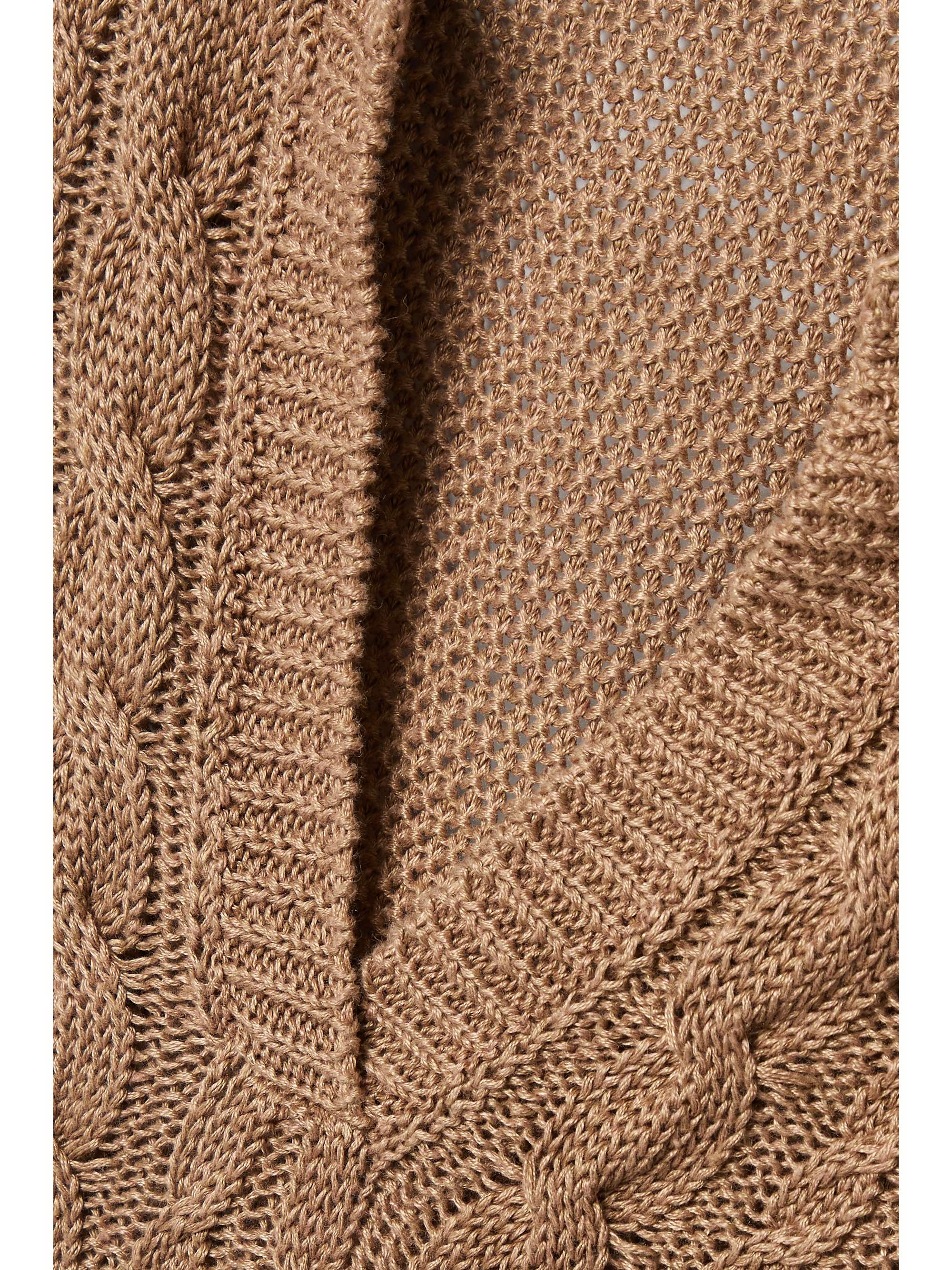 MAX MARA Velo cable-knit linen sweater