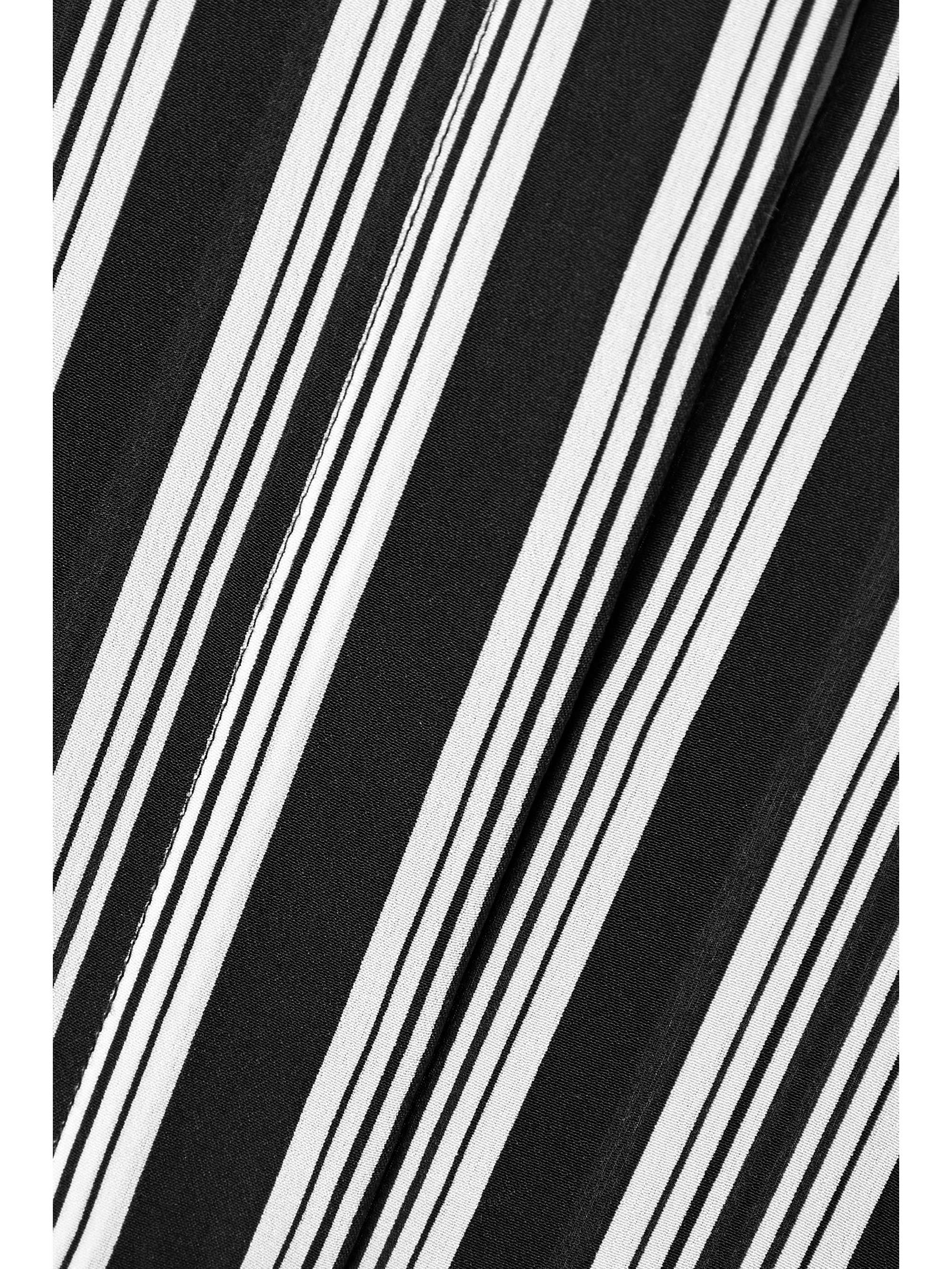 MICHAEL KORS COLLECTION Striped organic silk crepe de chine shirt