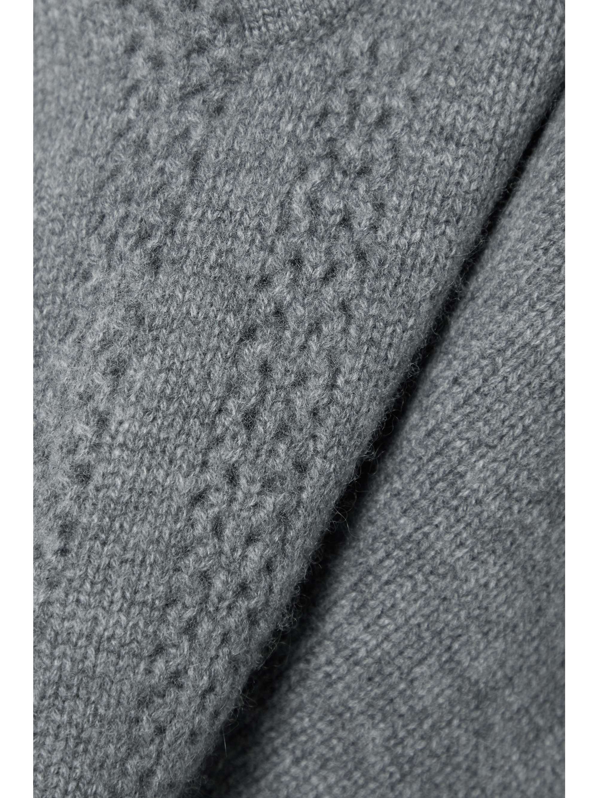 LE KASHA Morzine pointelle-knit organic cashmere shorts