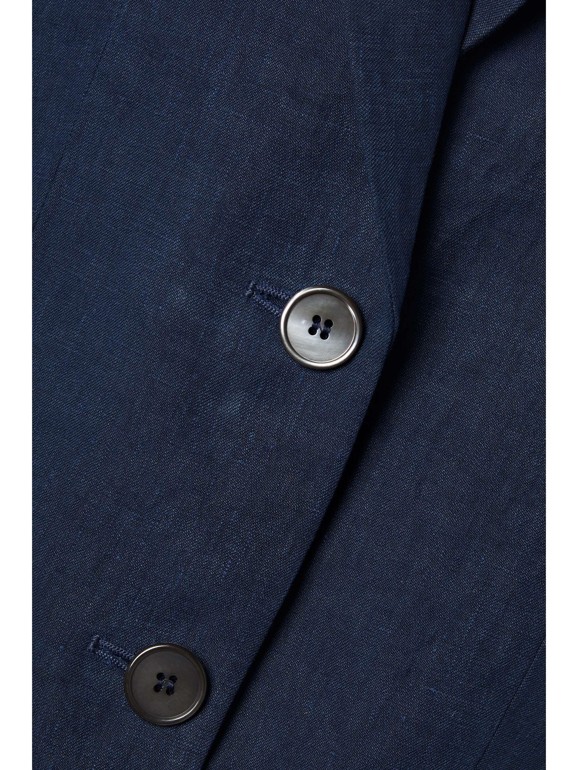 MICHAEL KORS COLLECTION Gathered linen blazer