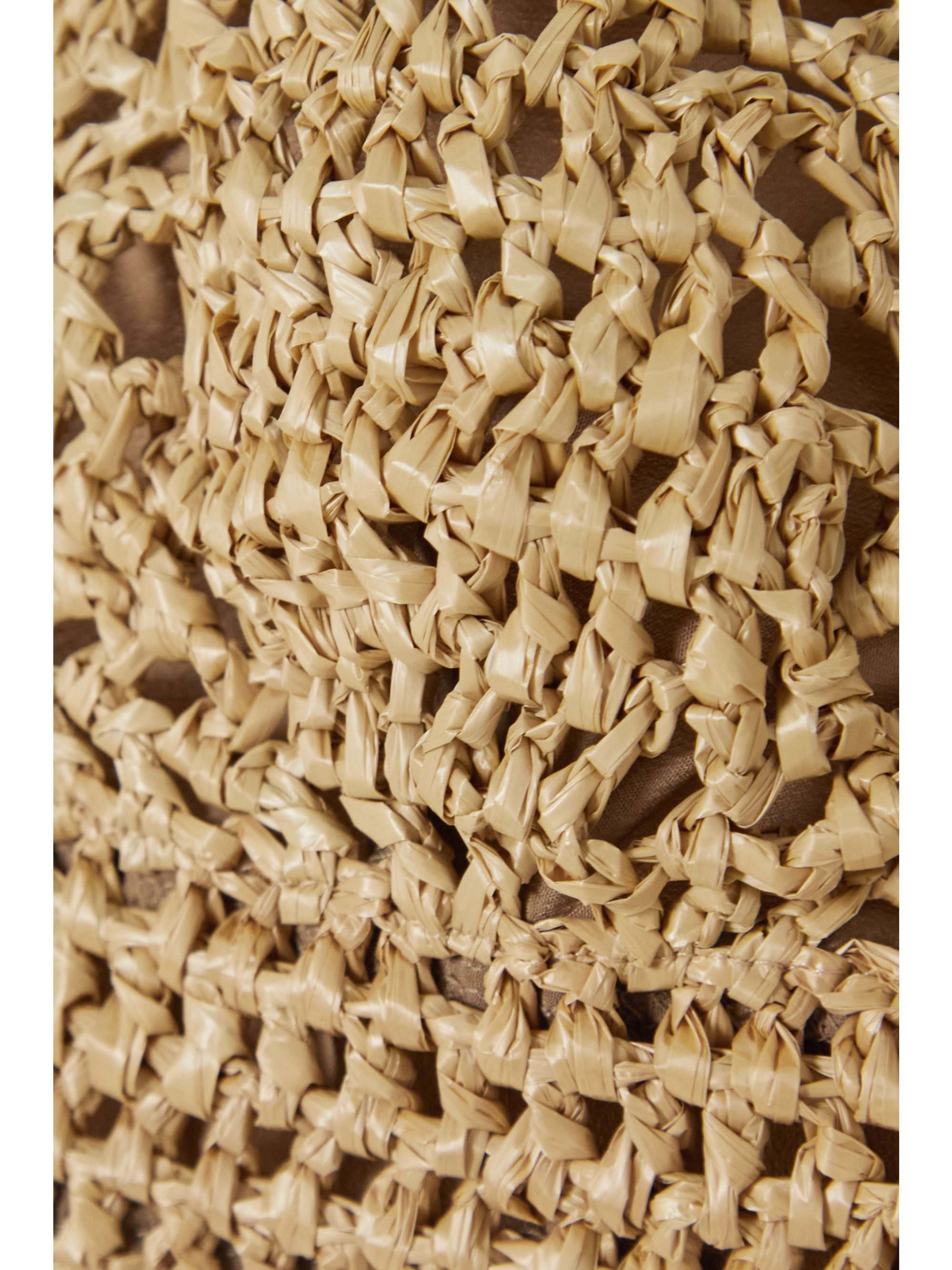 BRUNELLO CUCINELLI Crocheted raffia bralette