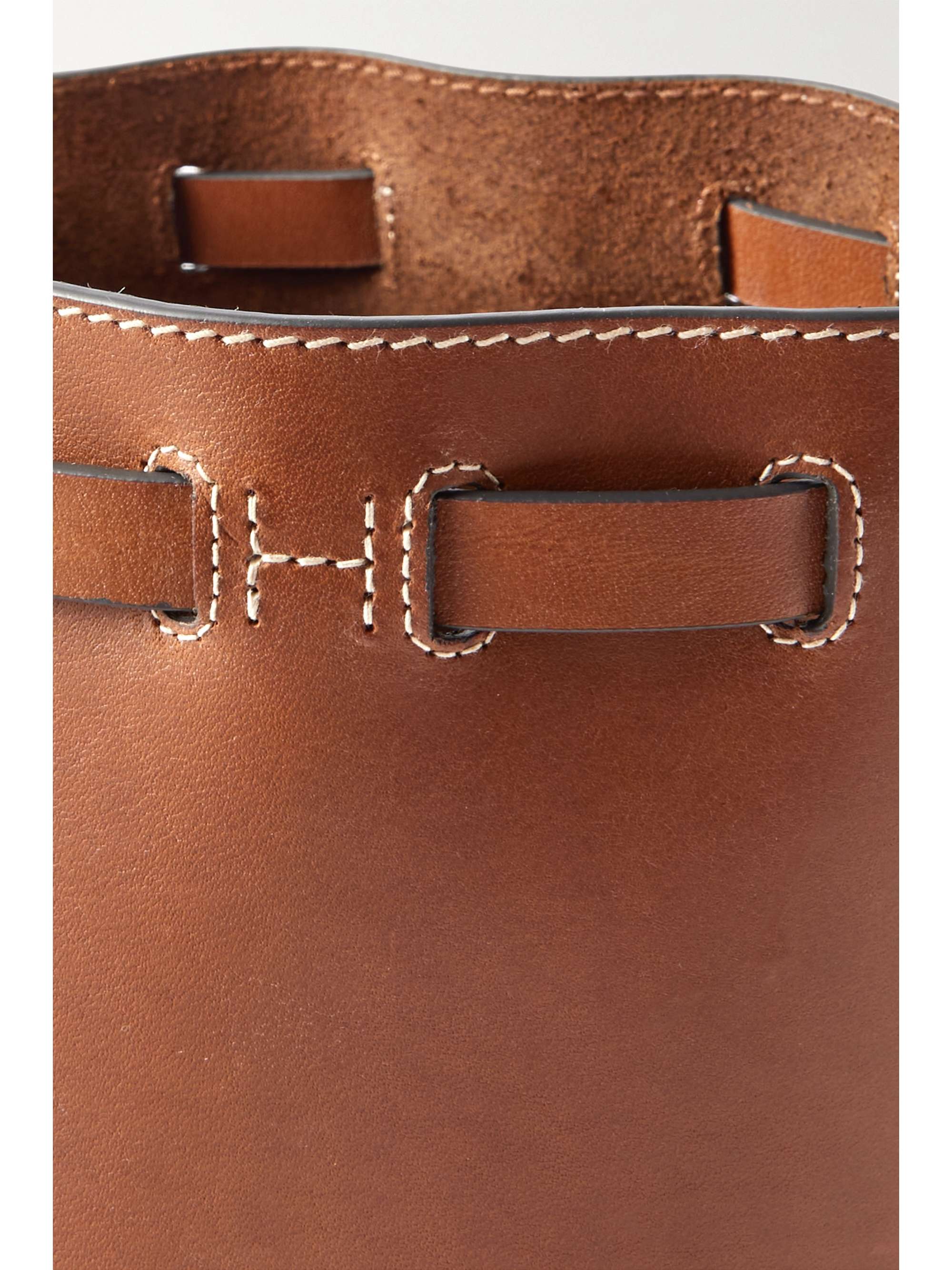 ANYA HINDMARCH Return to Nature mini leather bucket bag