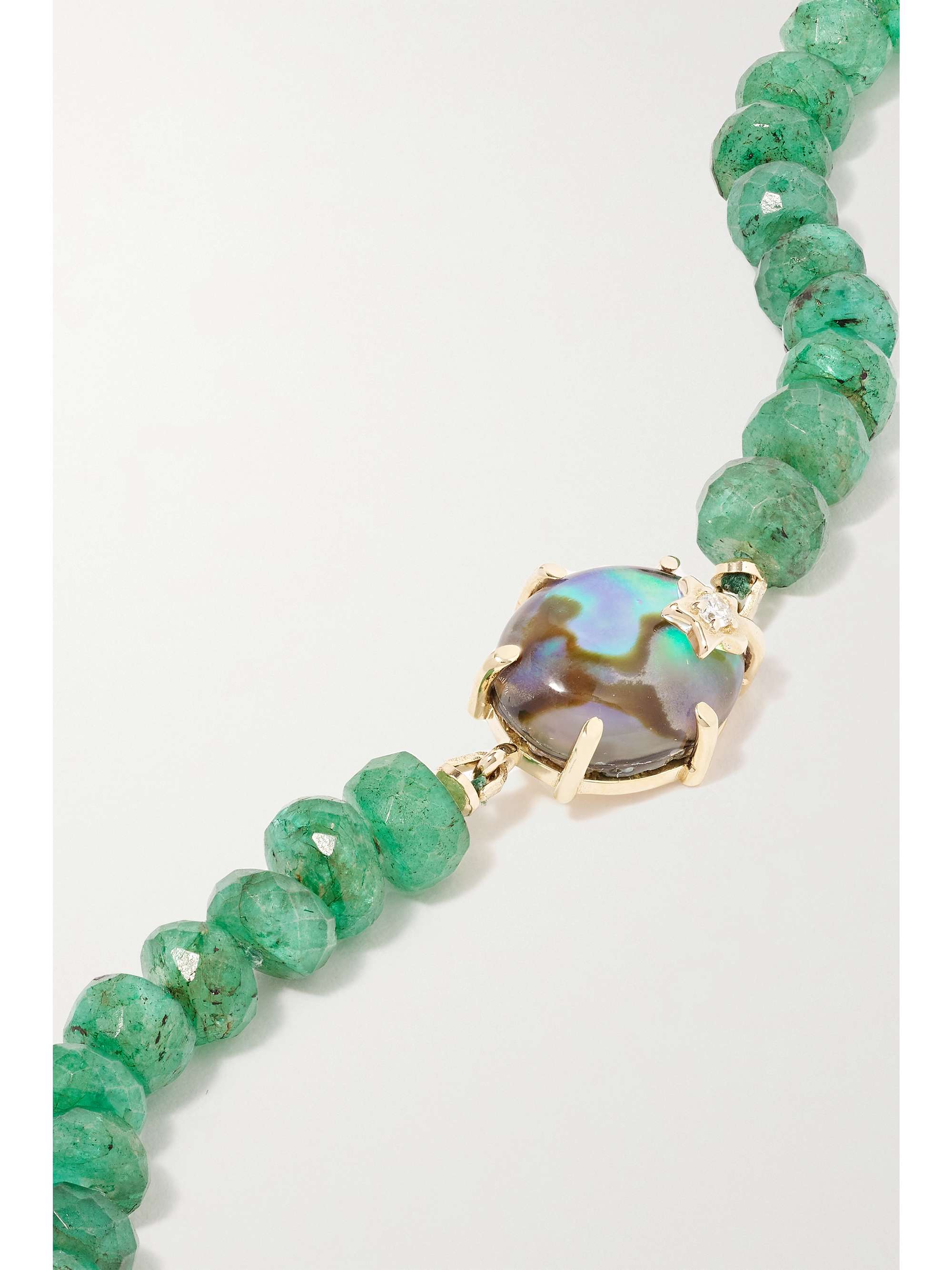 ANDREA FOHRMAN Mini Galaxy 14-karat gold multi-stone bracelet