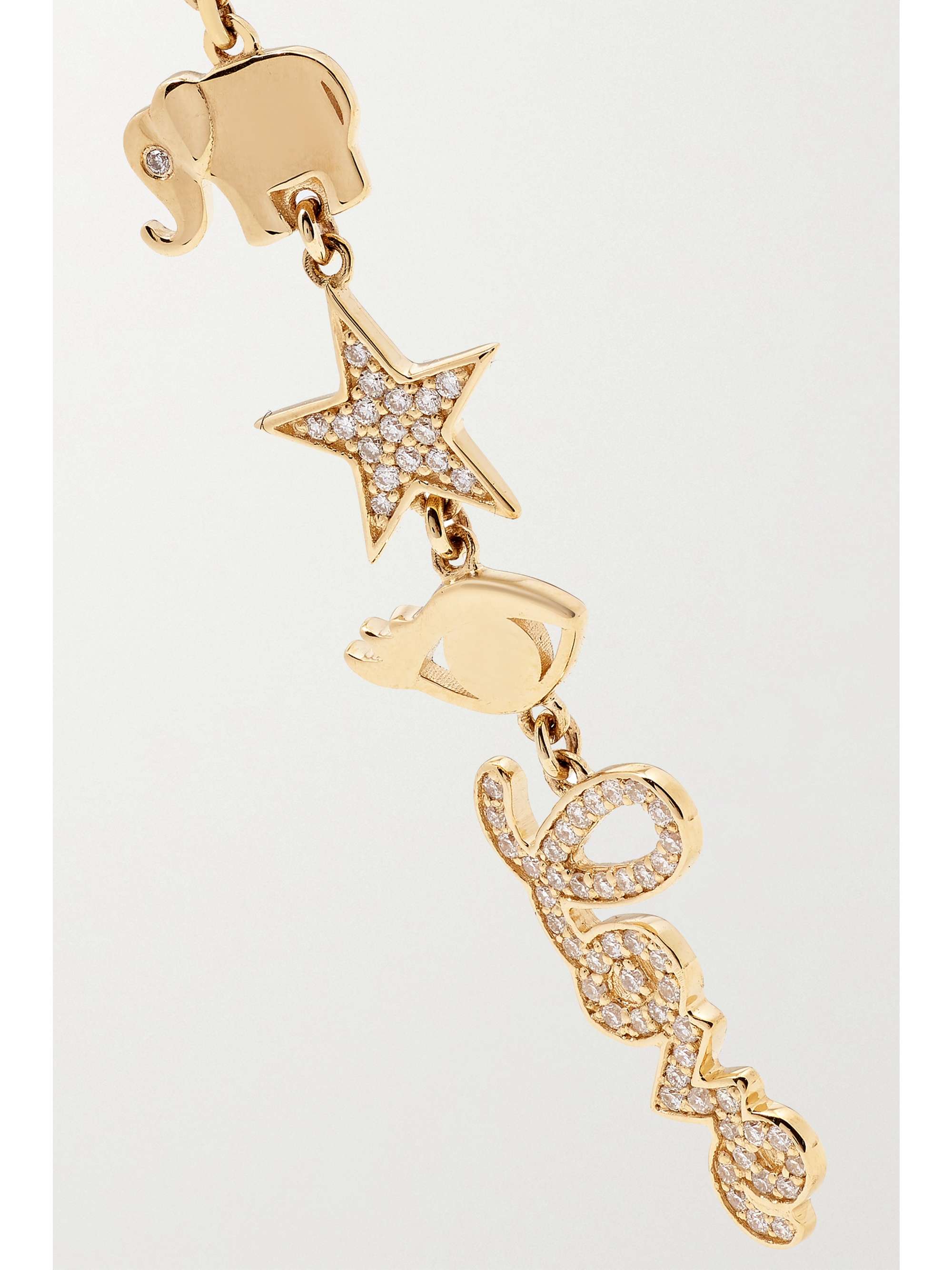 SYDNEY EVAN Icon 14-karat gold diamond earrings