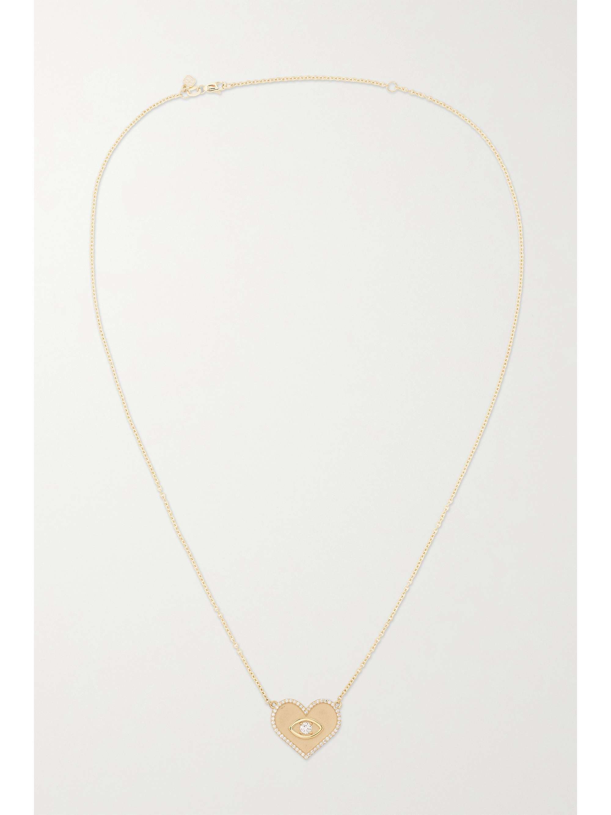 SYDNEY EVAN Collier en or 14 carats (585/1000) et diamants Large