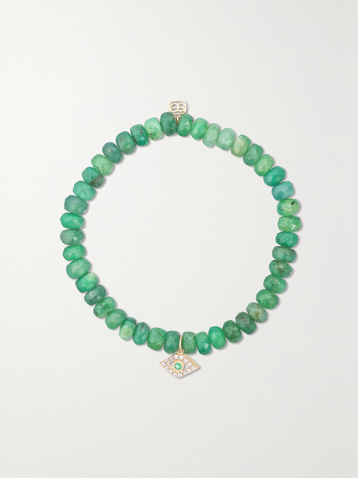 Sydney Evan Evil Eye 14-karat Gold Multi-stone Bracelet