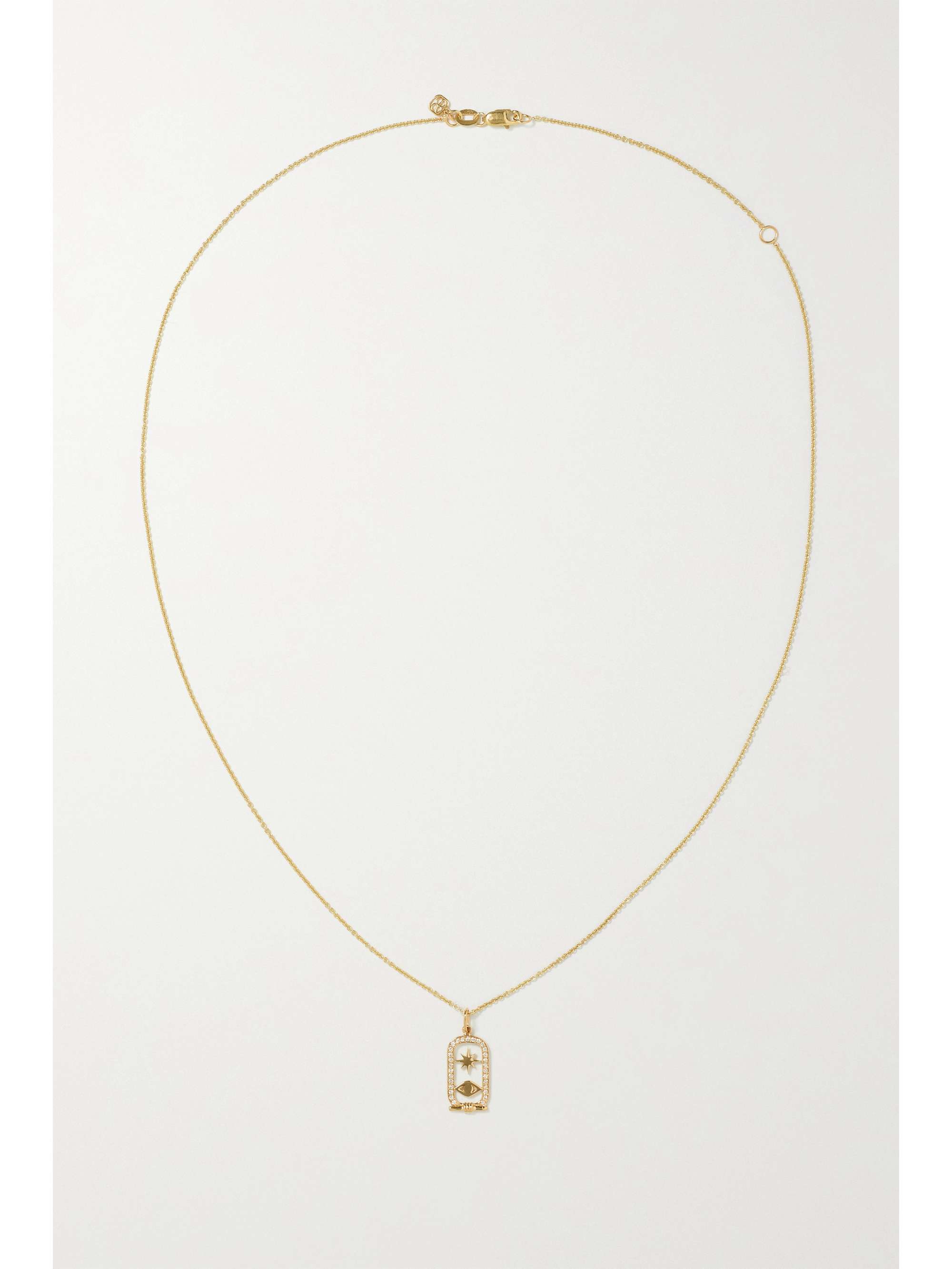 SYDNEY EVAN 14-karat gold diamond necklace
