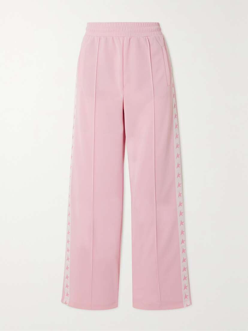 Golden Goose Webbing-trimmed Piqué Track Pants