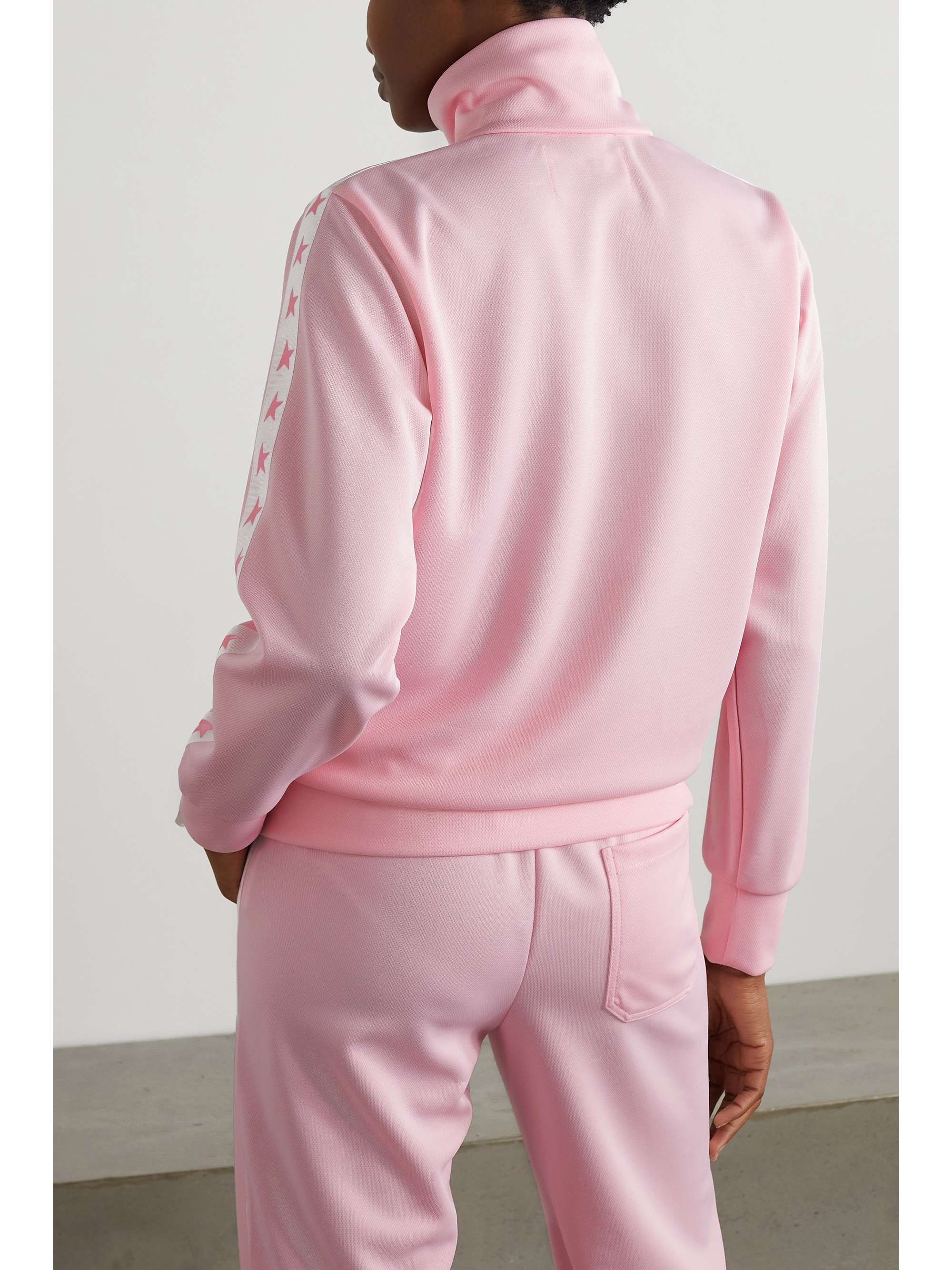 GOLDEN GOOSE Webbing-trimmed piqué track jacket