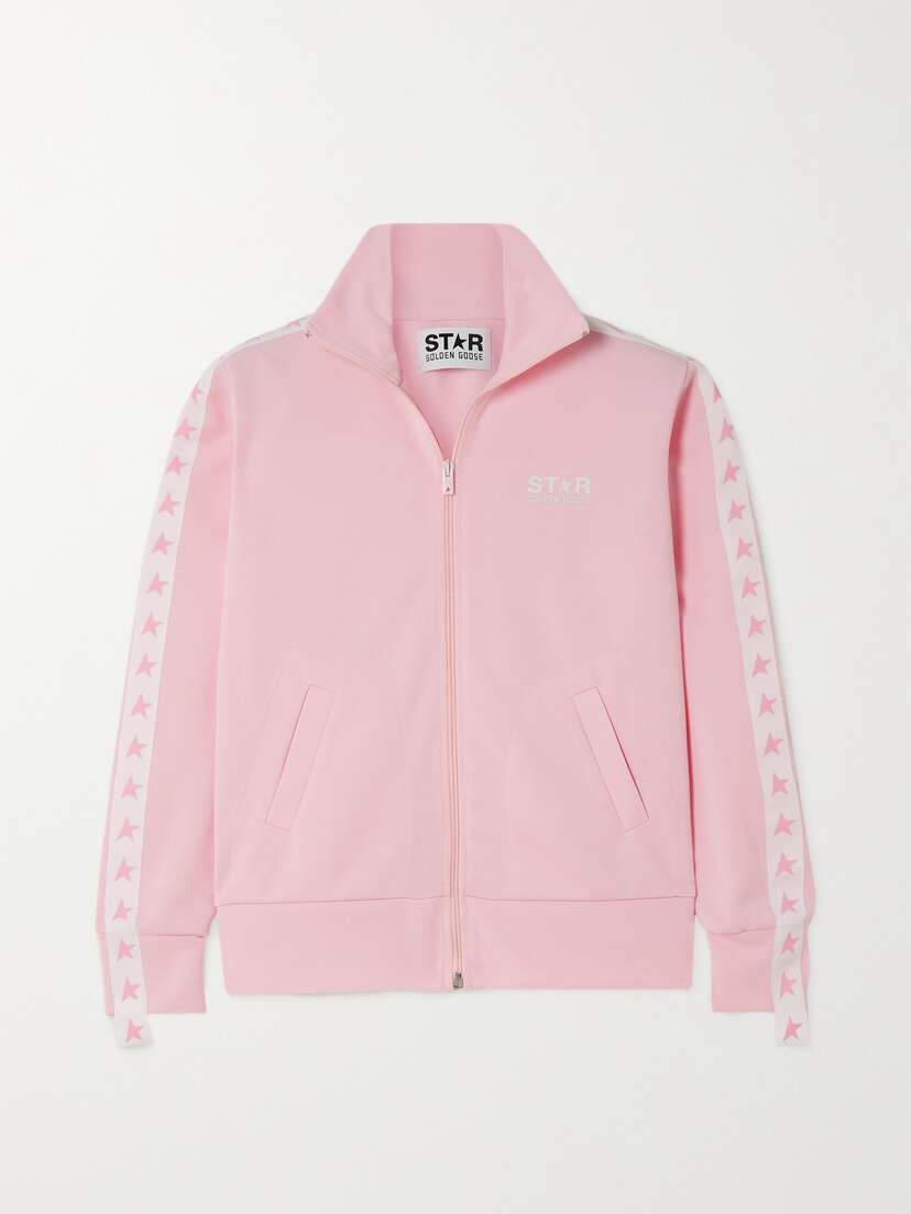 Golden Goose Webbing-trimmed Piqué Track Jacket - x large