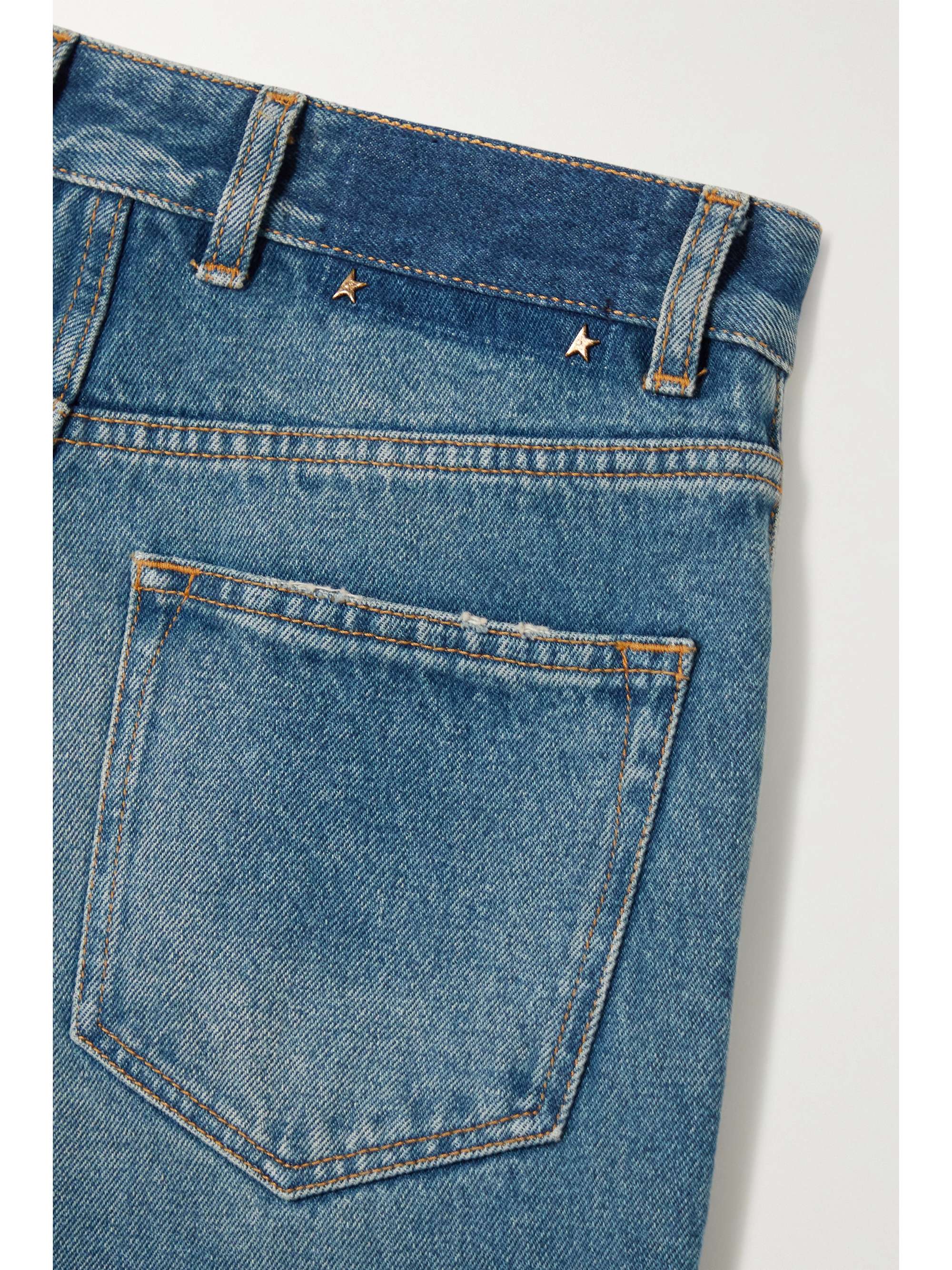 GOLDEN GOOSE Journey distressed high-rise flared jeans