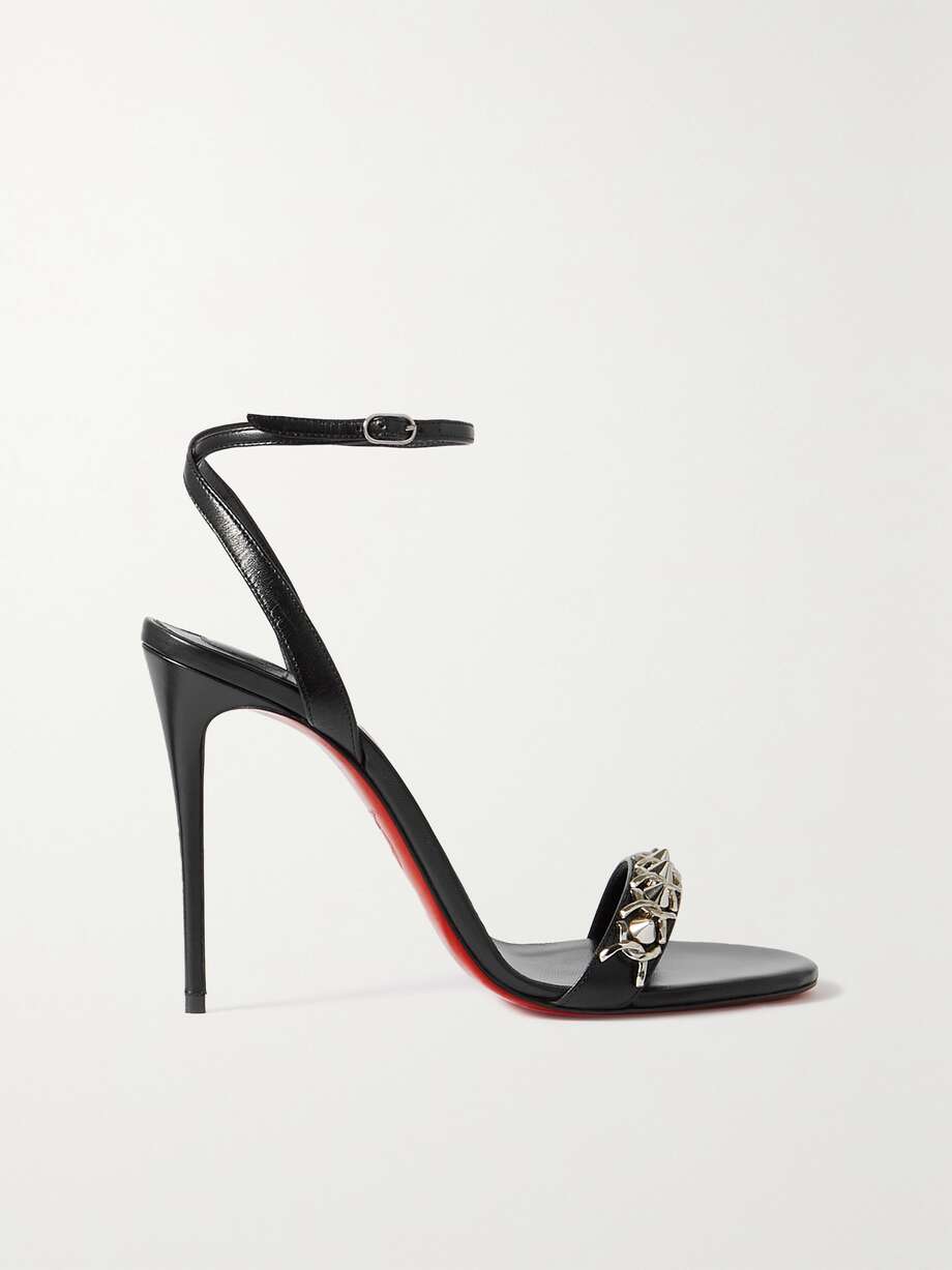 loubigirl chain spike red sole sandals