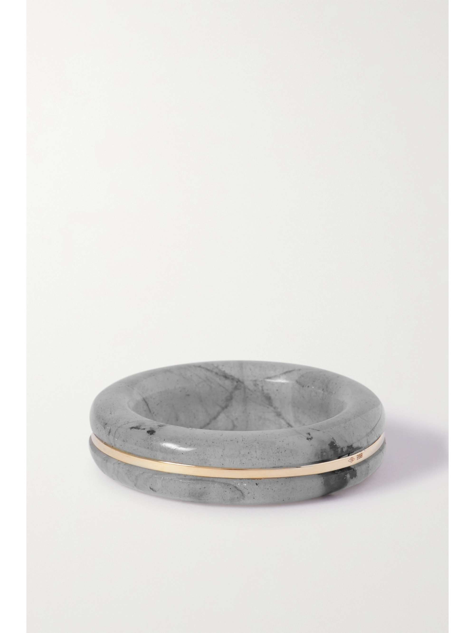 BY PARIAH Essential Ring aus recyceltem Gold mit Achat