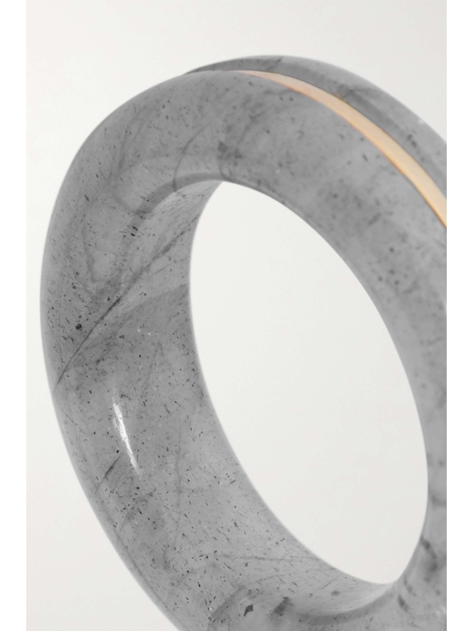 BY PARIAH Essential Ring aus recyceltem Gold mit Achat