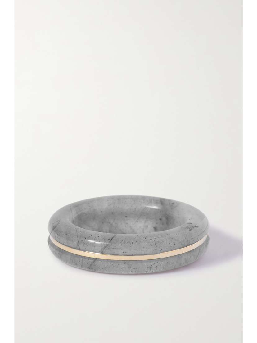 By Pariah + Net Sustain Essential Recycled Gold Labradorite Ring