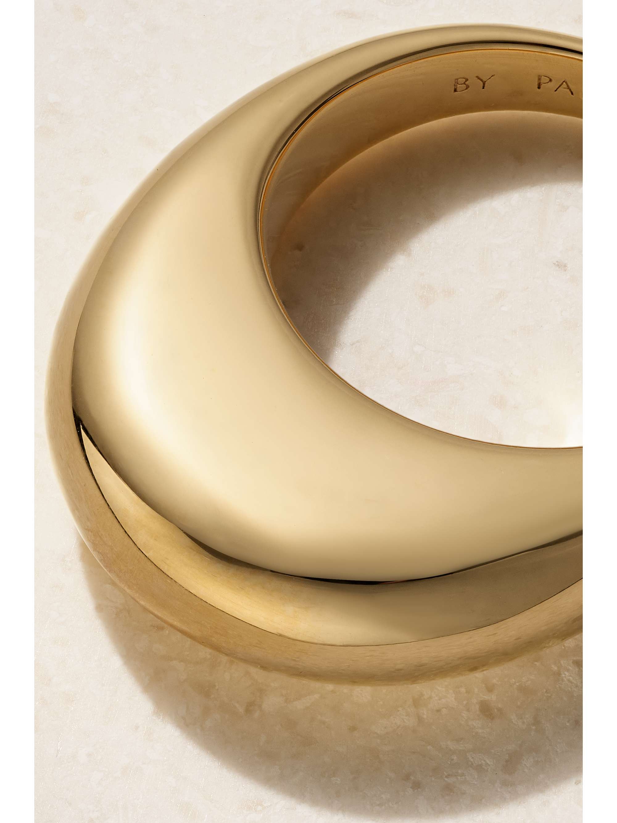 BY PARIAH The Curve recycled gold vermeil ring