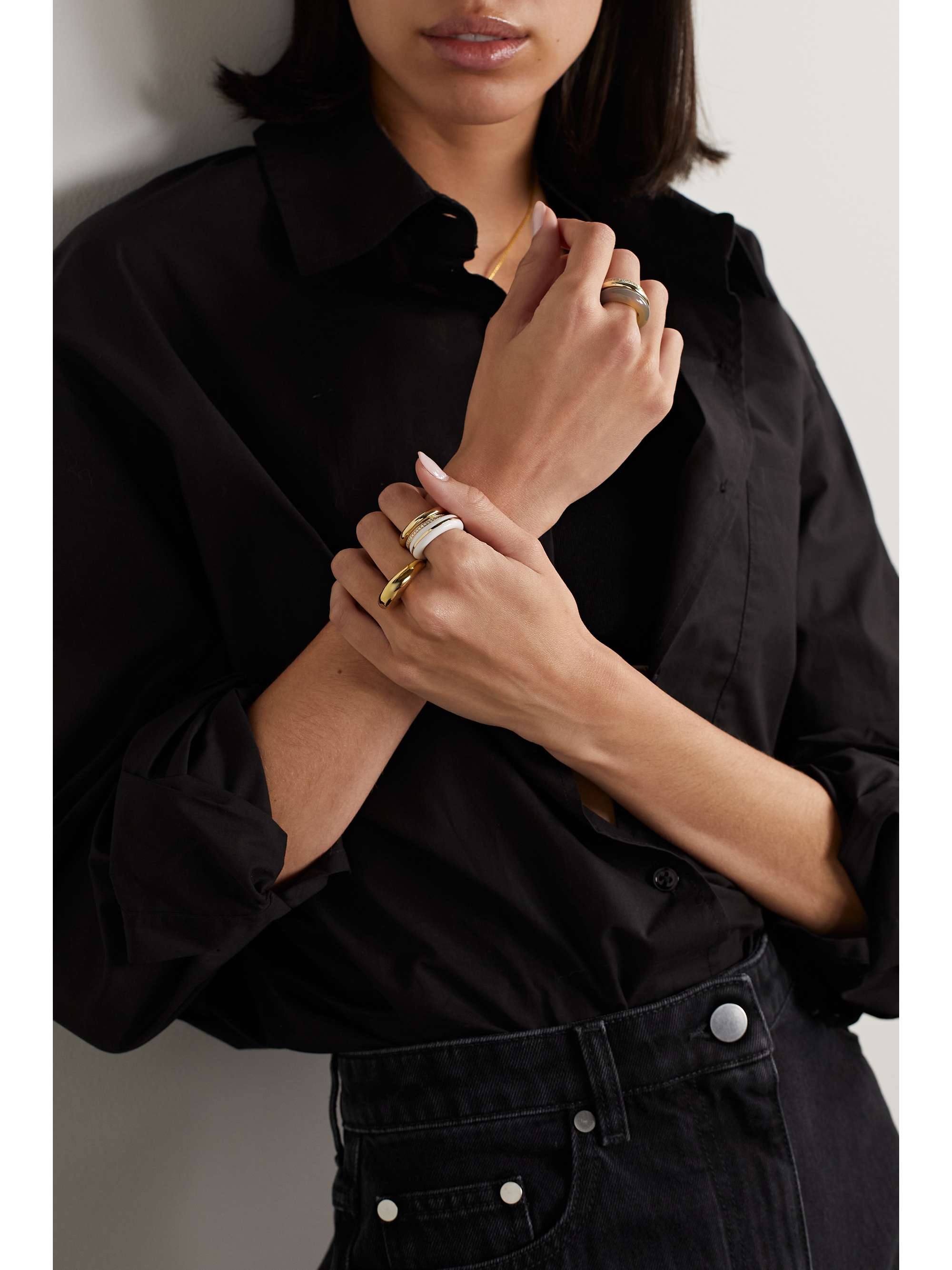 BY PARIAH The Curve recycled gold vermeil ring