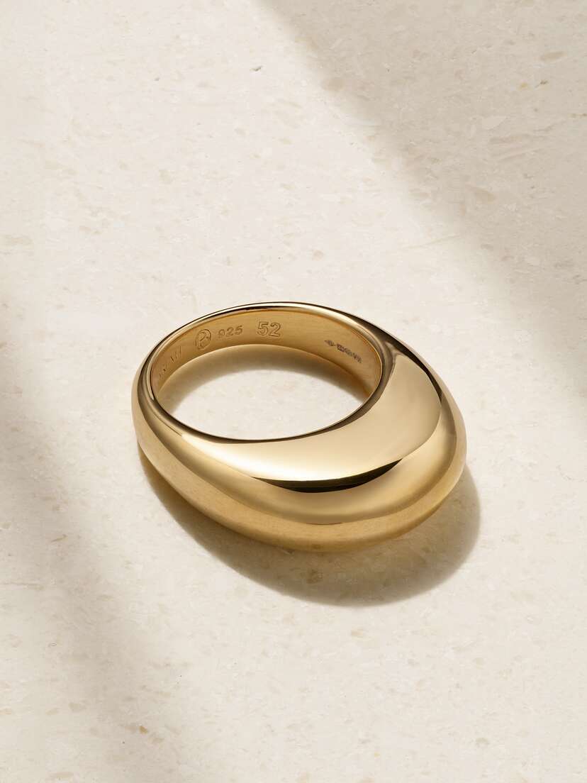 By Pariah + Net Sustain The Curve Recycled Gold Vermeil Ring