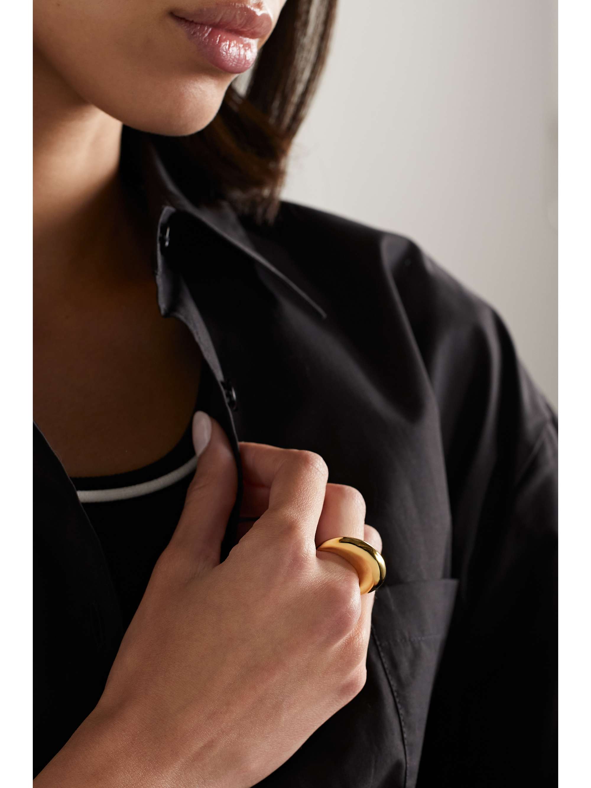 BY PARIAH The Curve recycled gold vermeil ring