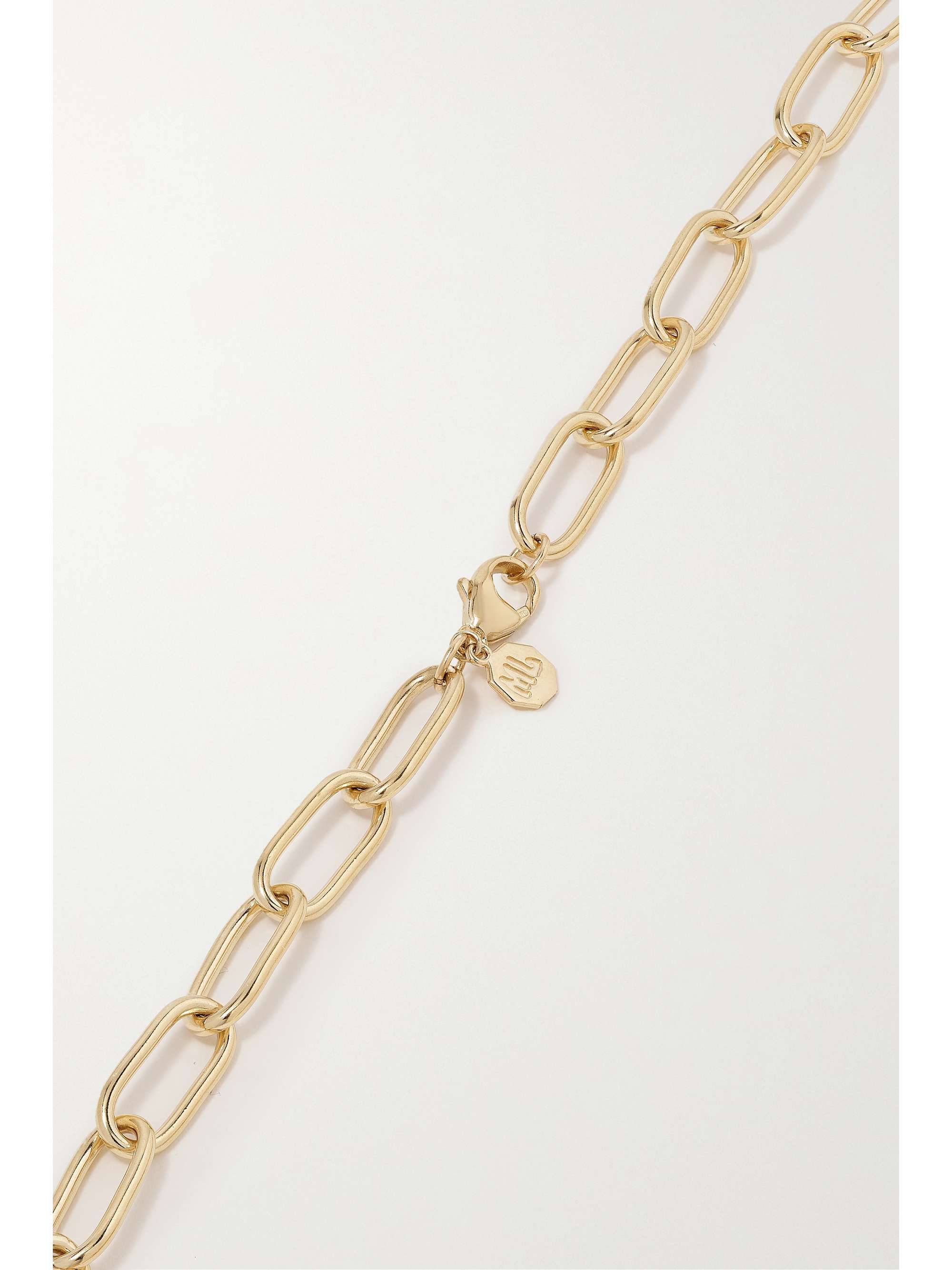 MARLO LAZ Sardinia 14-karat gold diamond necklace