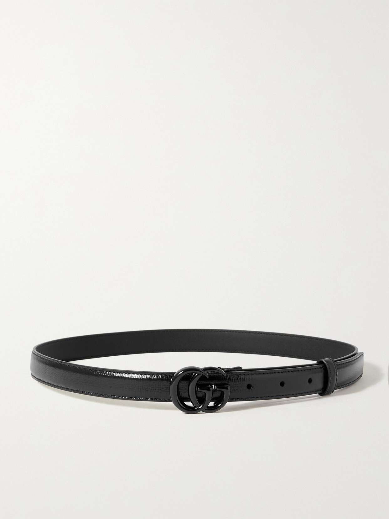 Gucci Glossed-leather Waist Belt