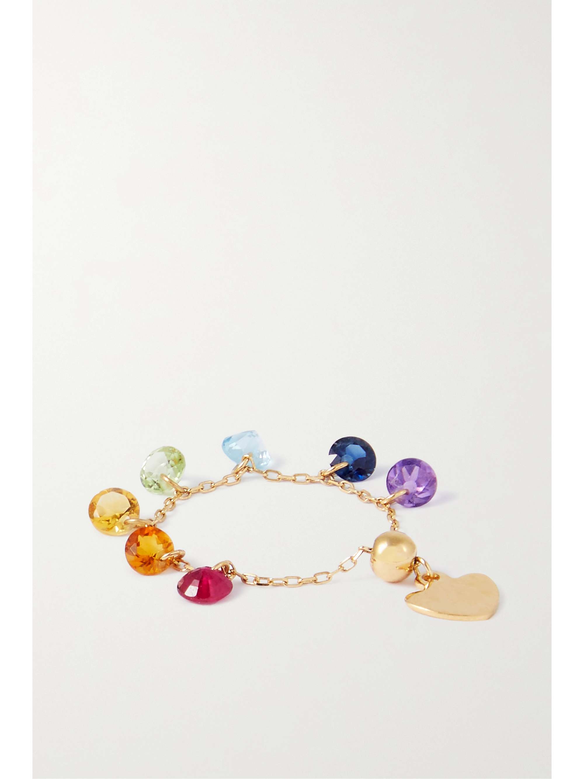 PERSÉE Chakras gold multi-stone ring