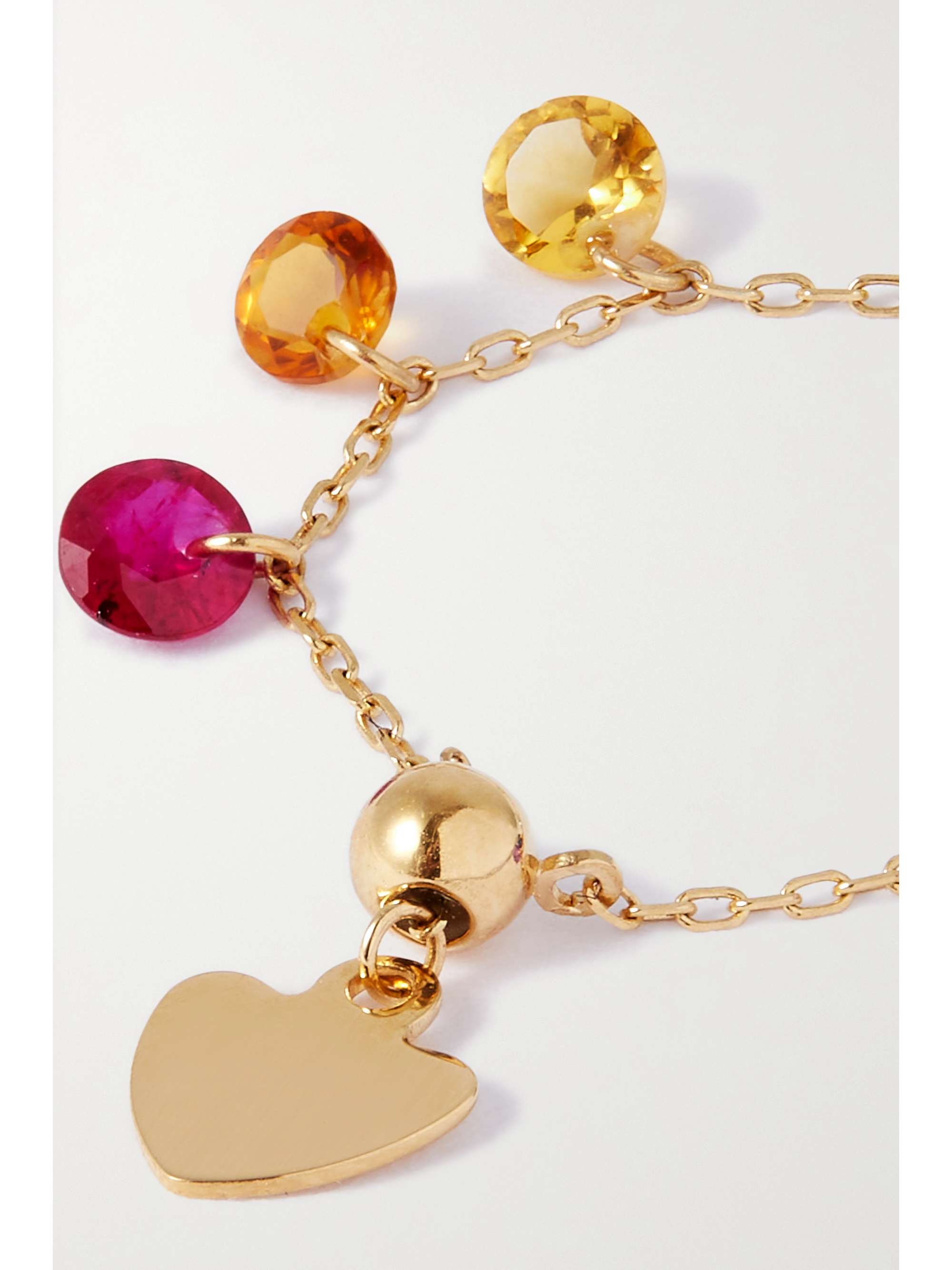 PERSÉE Chakras gold multi-stone ring