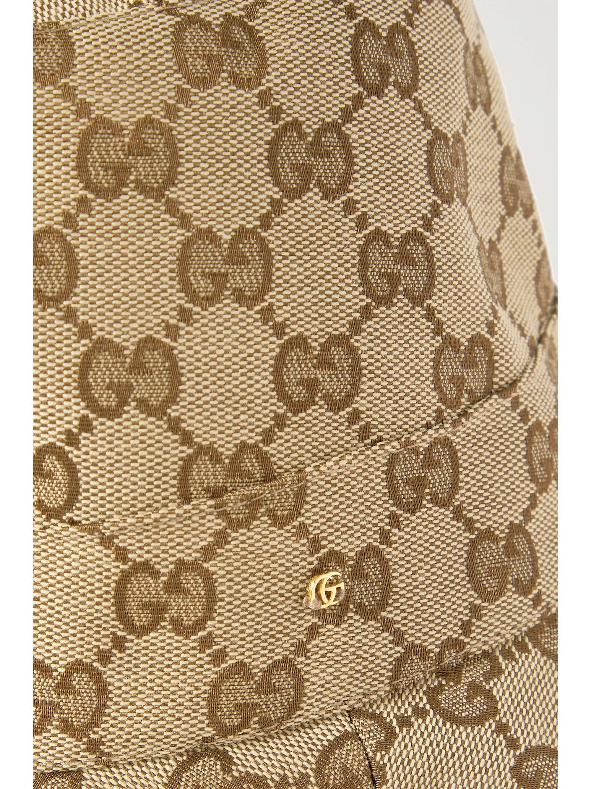 GUCCI Canvas-jacquard bucket hat