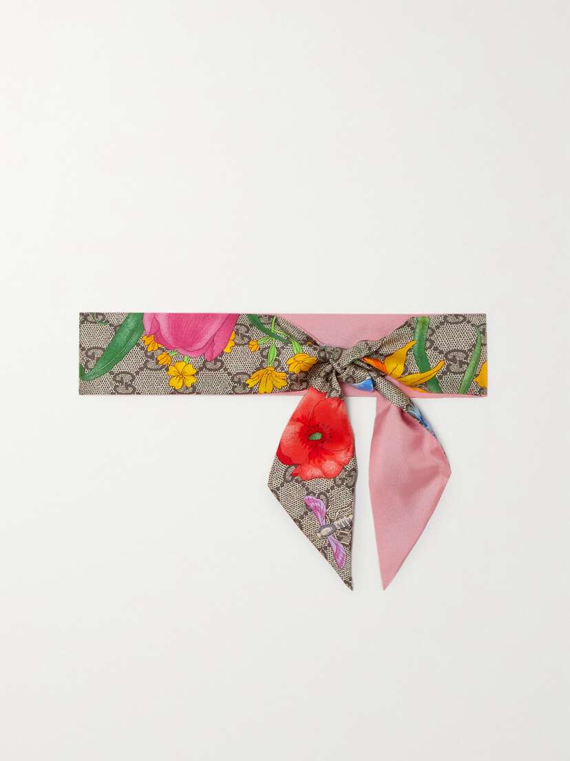 Gucci Printed Silk-satin Scarf