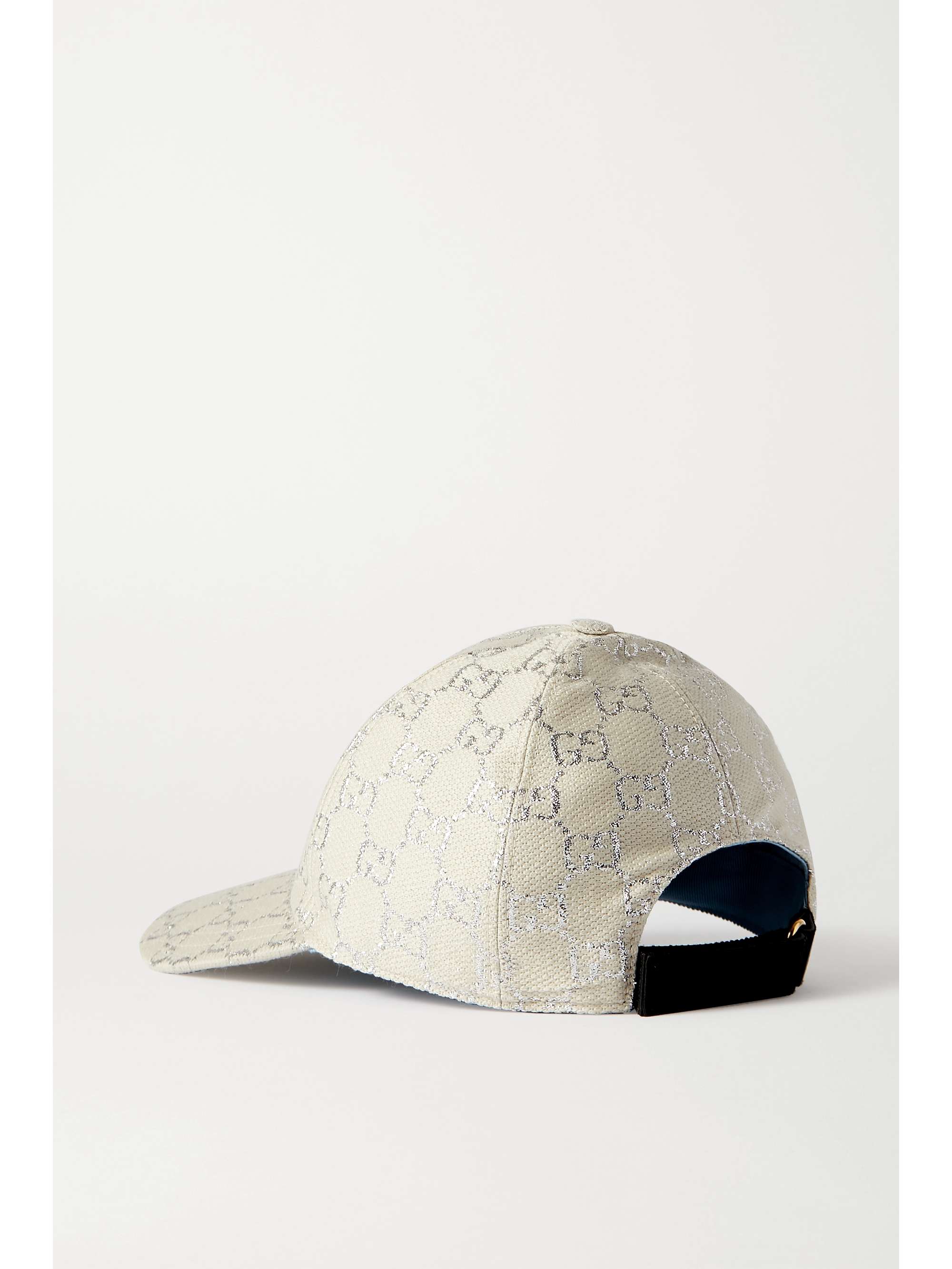 White Metallic wool-blend jacquard 
