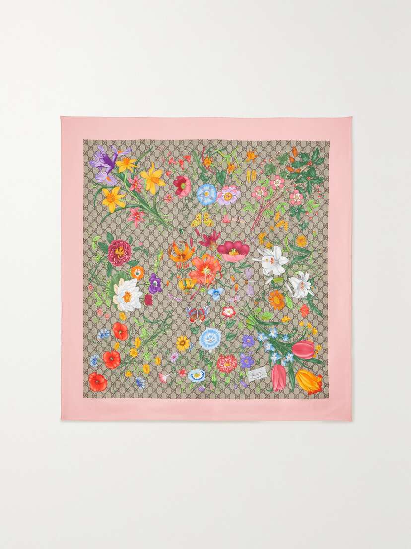 Gucci Printed Silk-twill Scarf