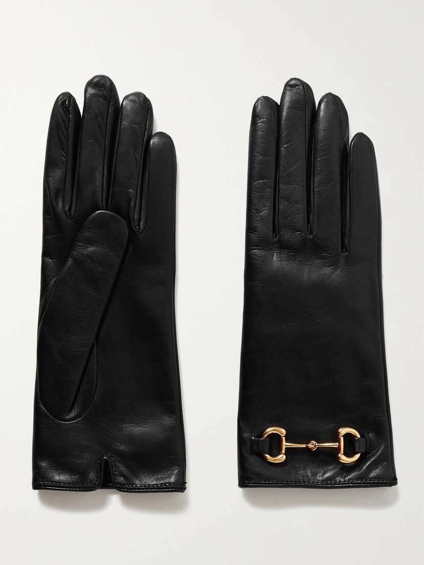 Gucci Horsebit-detailed Leather Gloves
