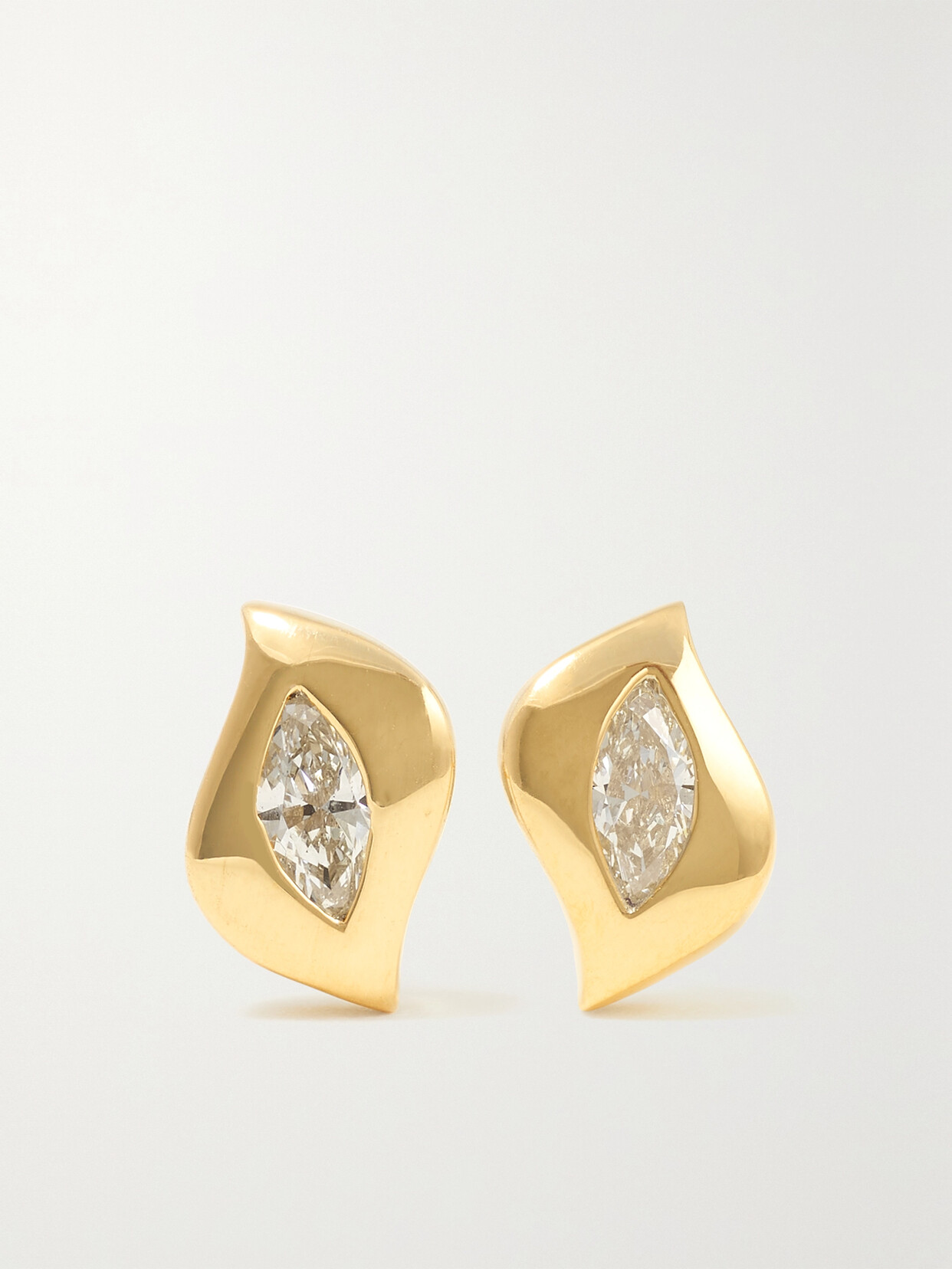 Almasika Harmony 18-karat Gold Diamond Earrings