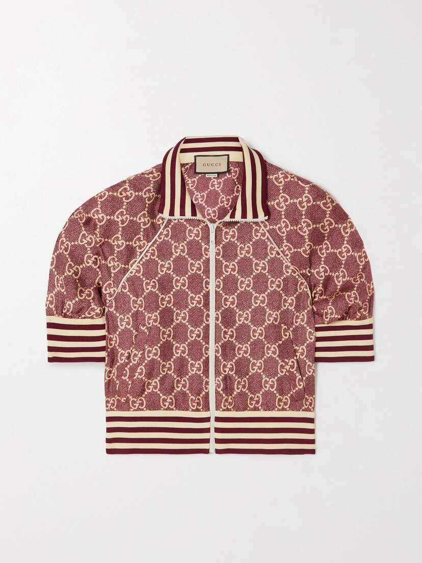 Gucci Printed Silk-twill Jacket