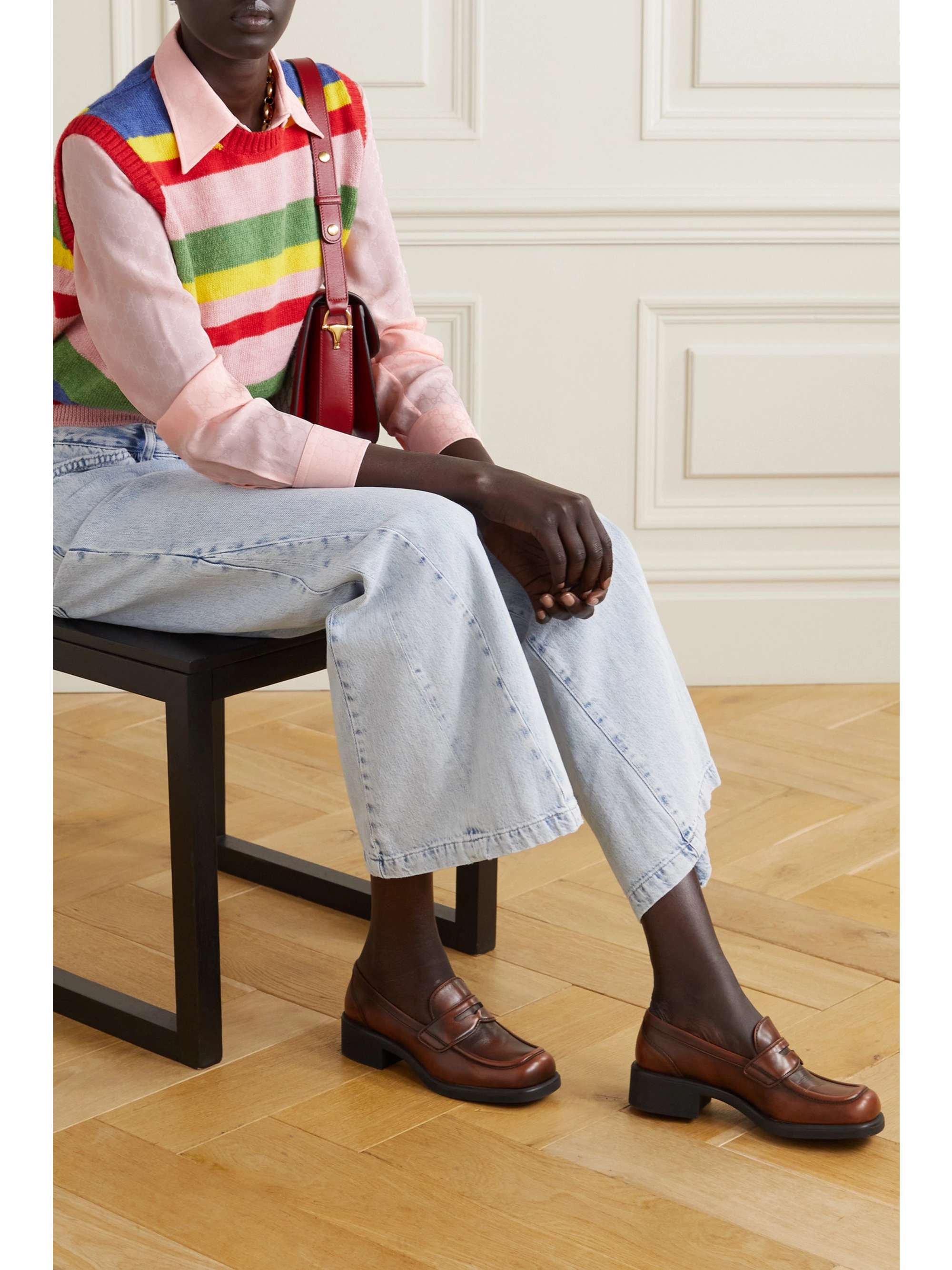 GUCCI サテンジャカード シャツ | NET-A-PORTER