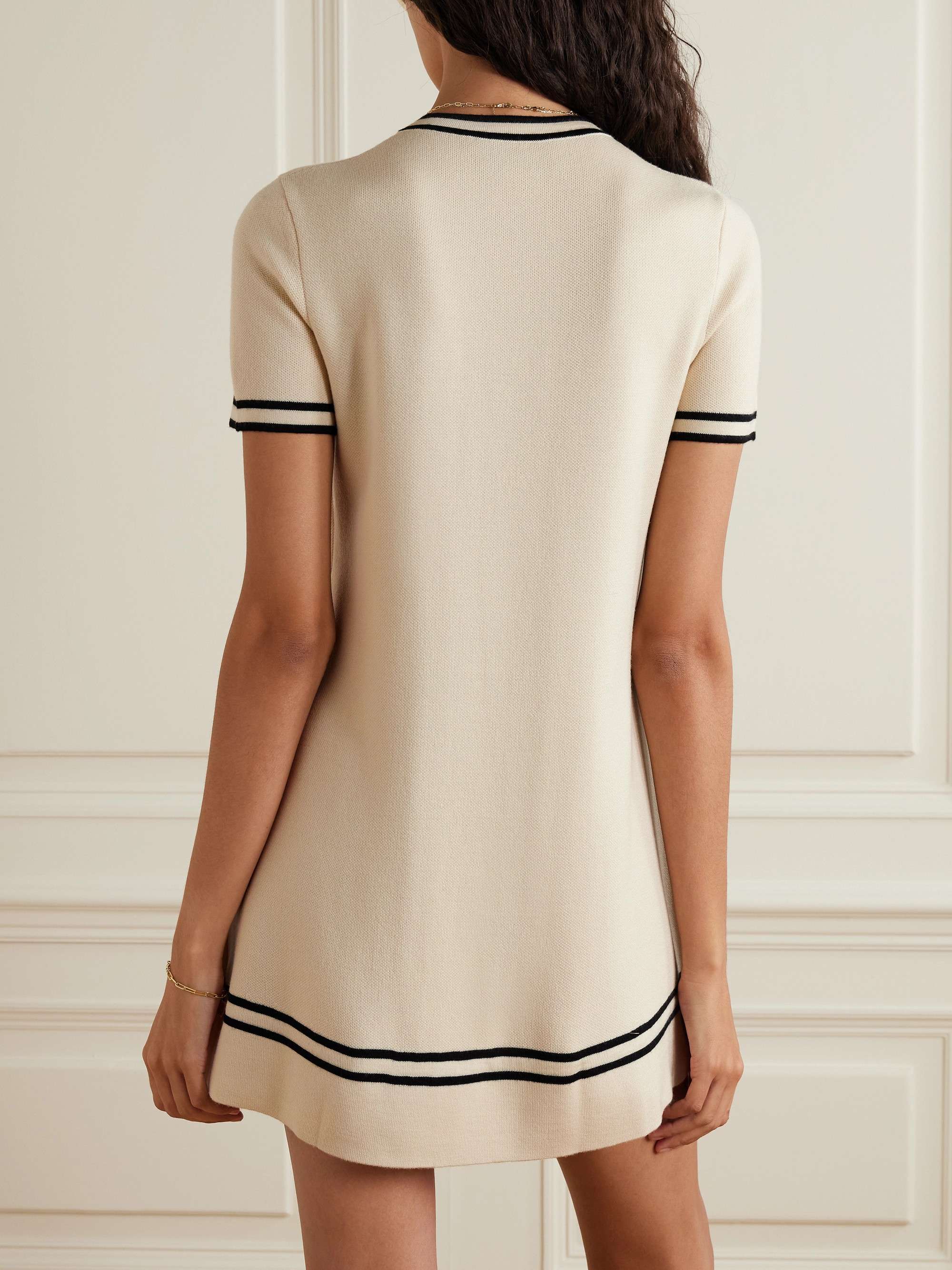 Gucci Horsebit wool-jacquard mini dress thumbnail