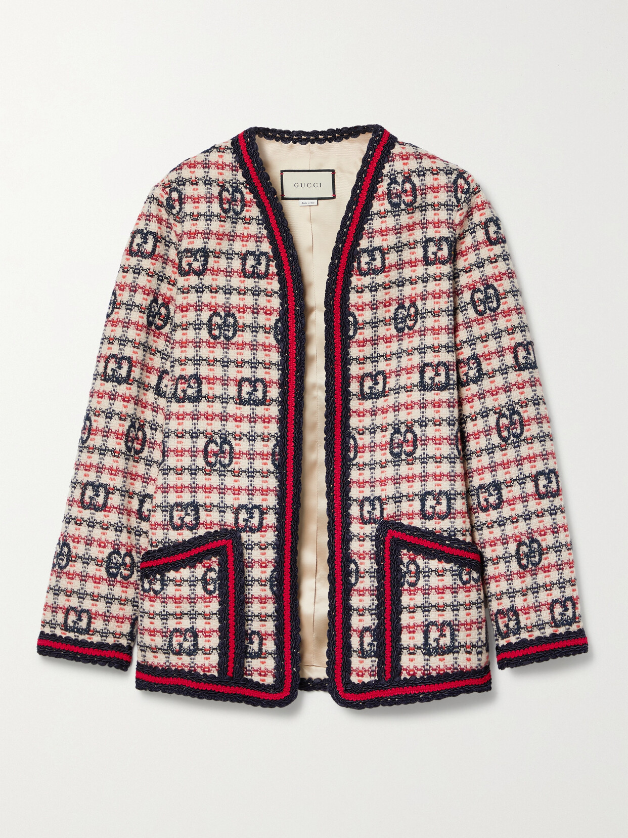 Gucci Checked Wool-blend Tweed Jacket