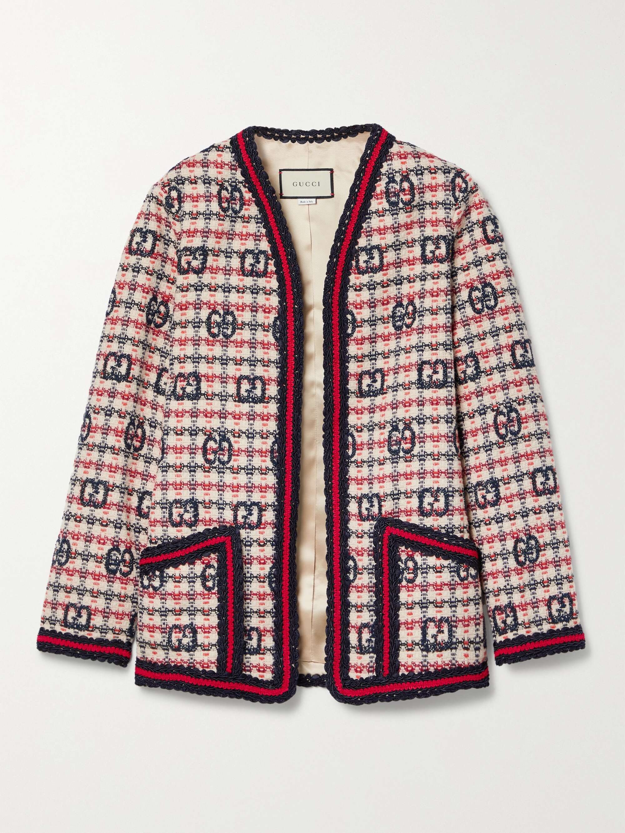 GUCCI Checked wool-blend tweed jacket | NET-A-PORTER