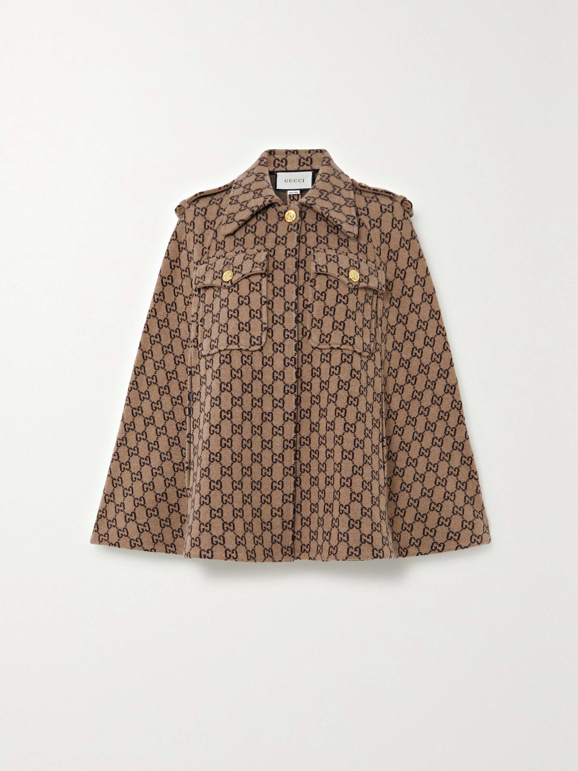 Gucci Kids GG Damier Jacquard Cape - Farfetch