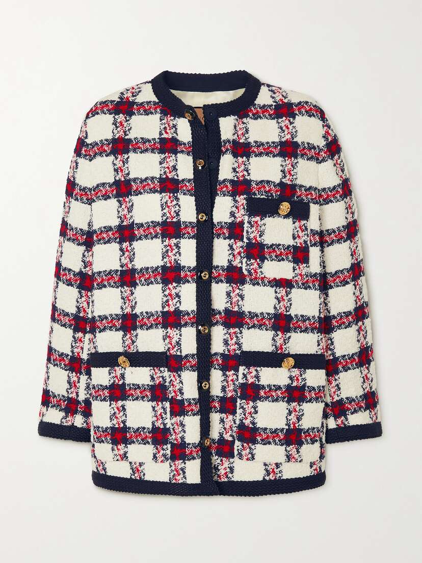 Gucci Checked Tweed Jacket